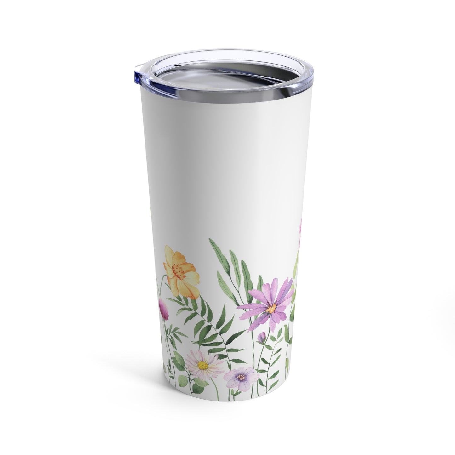 Pink Wildflower Tumbler 20oz