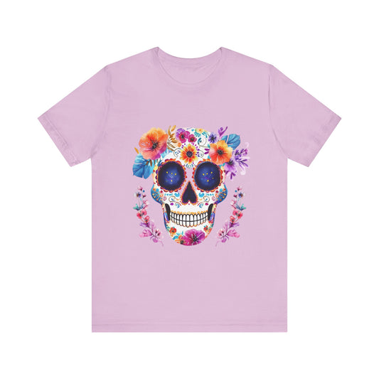 Day of the dead sugar skull Unisex Jersey Short Sleeve Tee