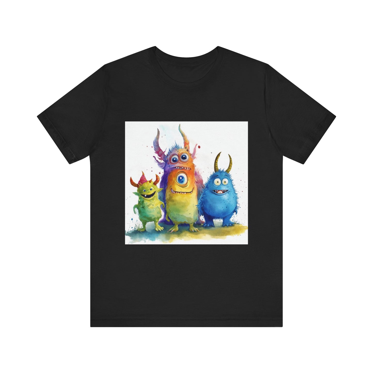 Funny Cartoon Monsters Unisex Jersey Short Sleeve Tee