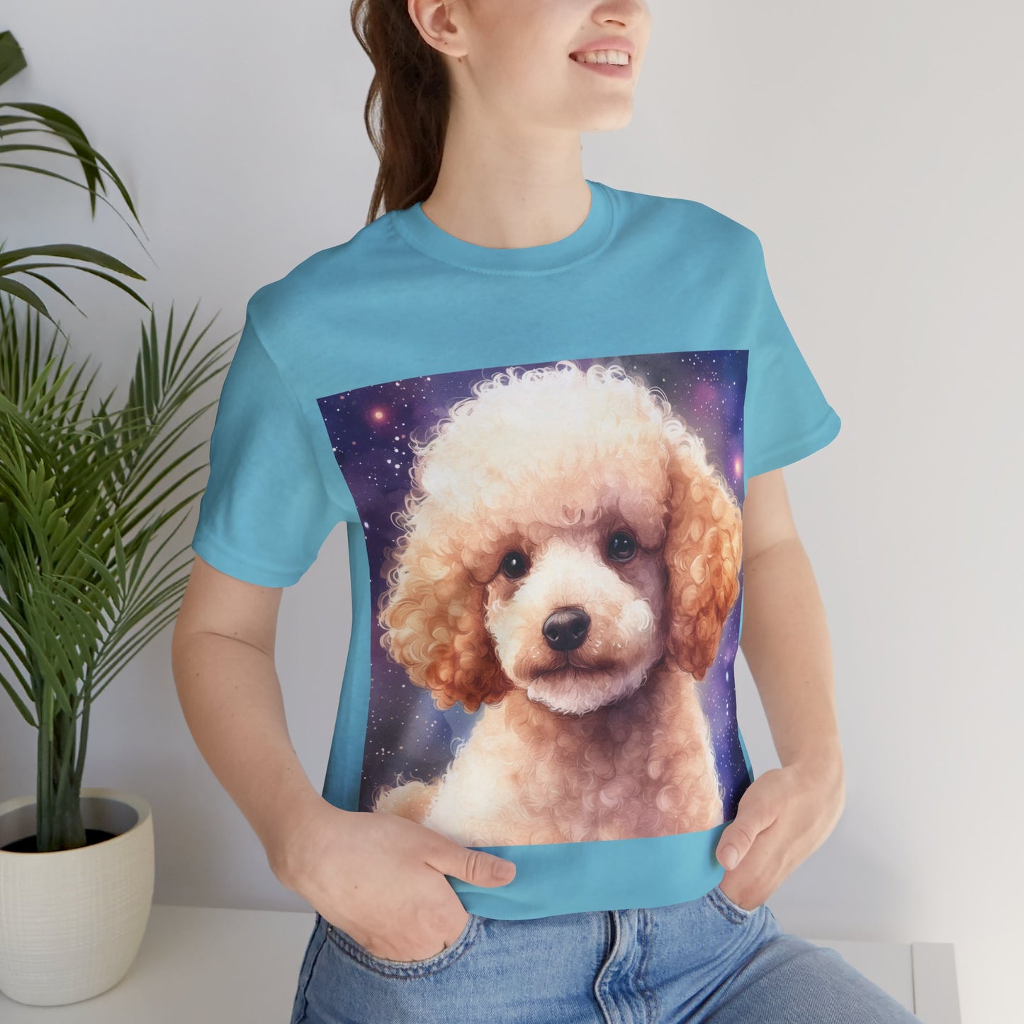 Fluffy Poodle Unisex Jersey Short Sleeve Tee