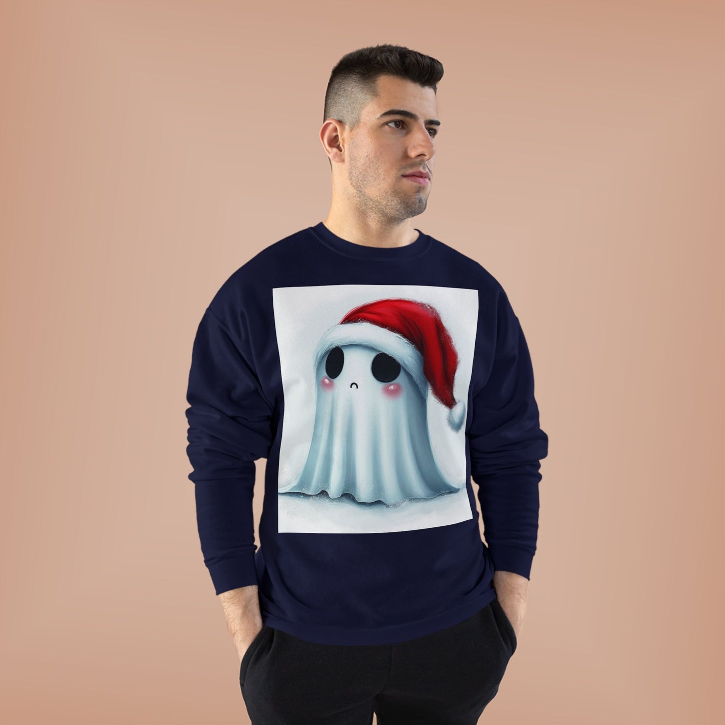 Holiday Ghost Unisex EcoSmart® Crewneck Sweatshirt