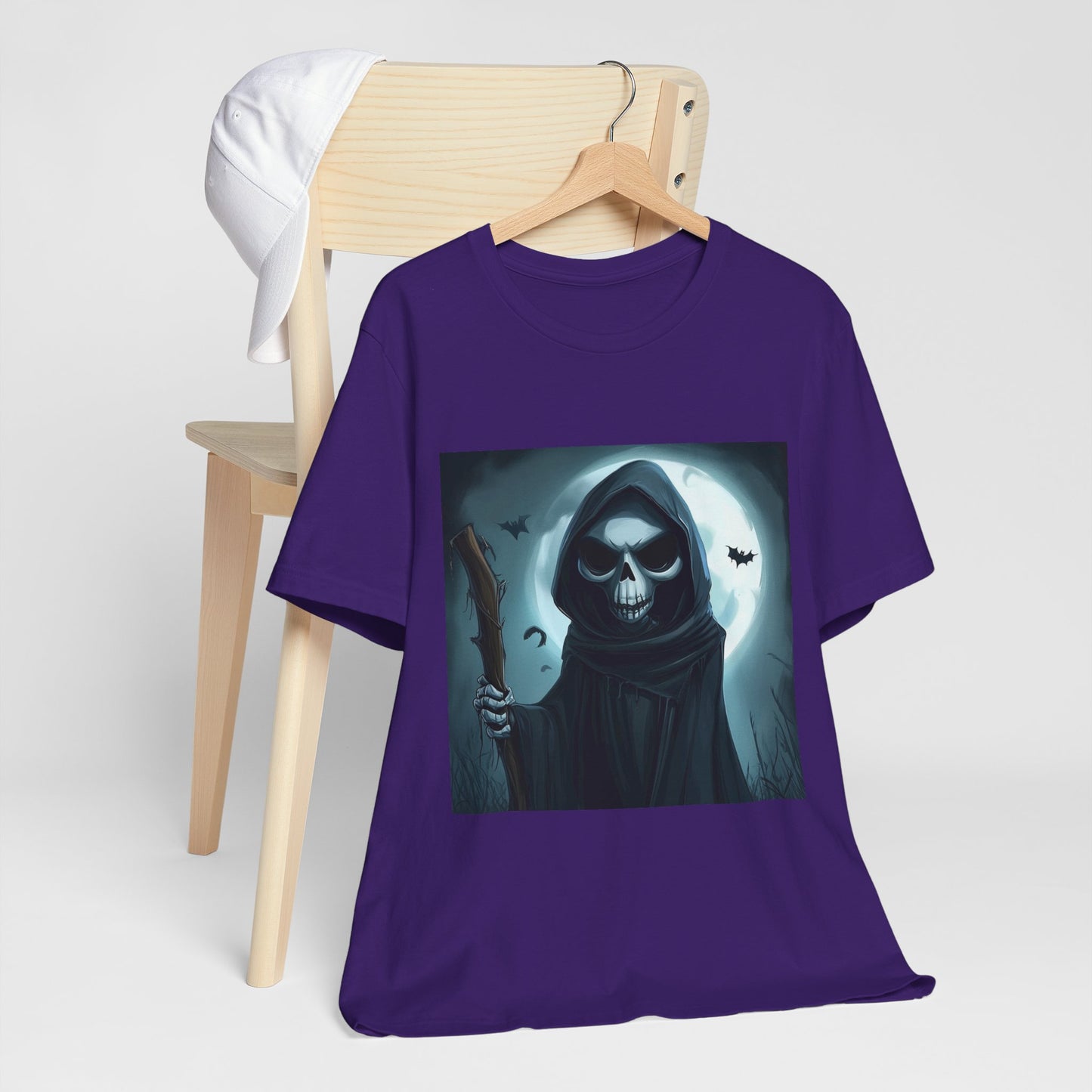 Spooky Grim Reaper Unisex Jersey Short Sleeve Tee