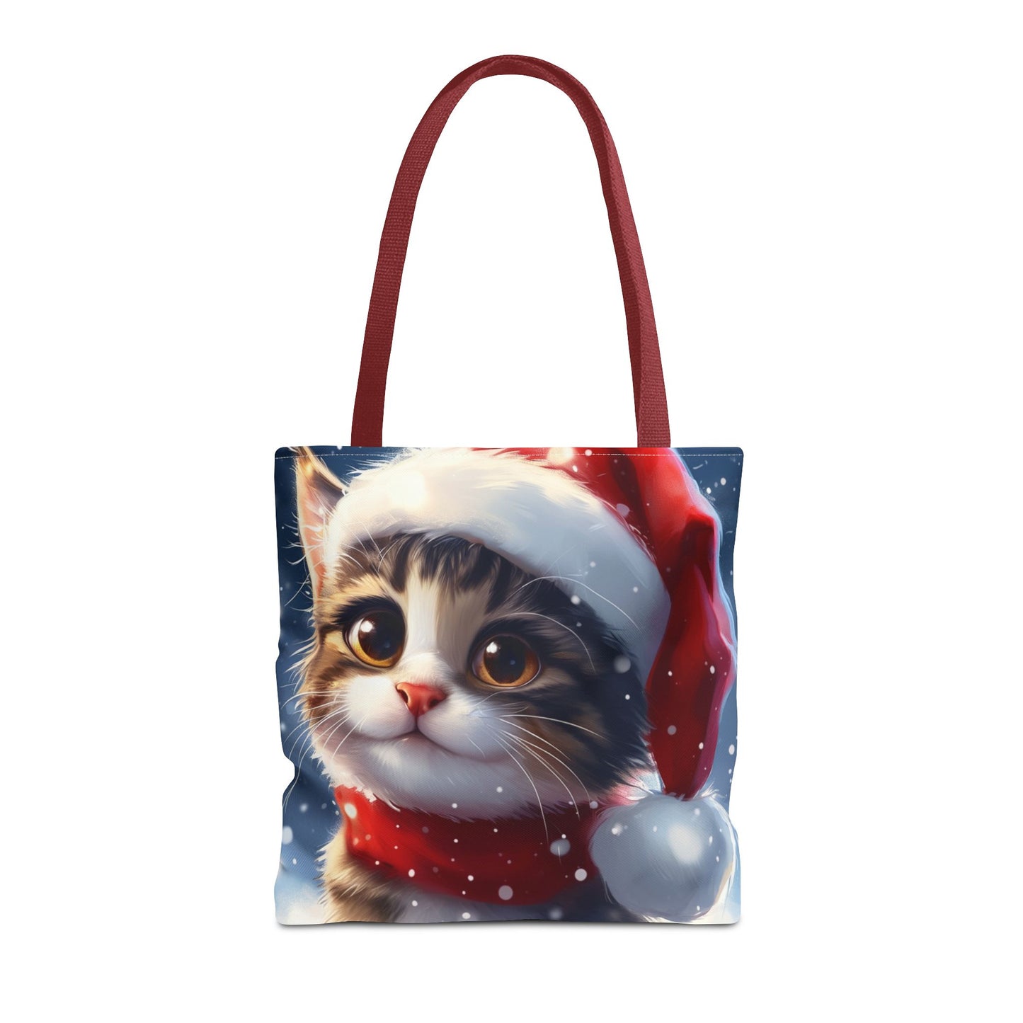 Cute Holiday Cat Tote Bag (AOP)