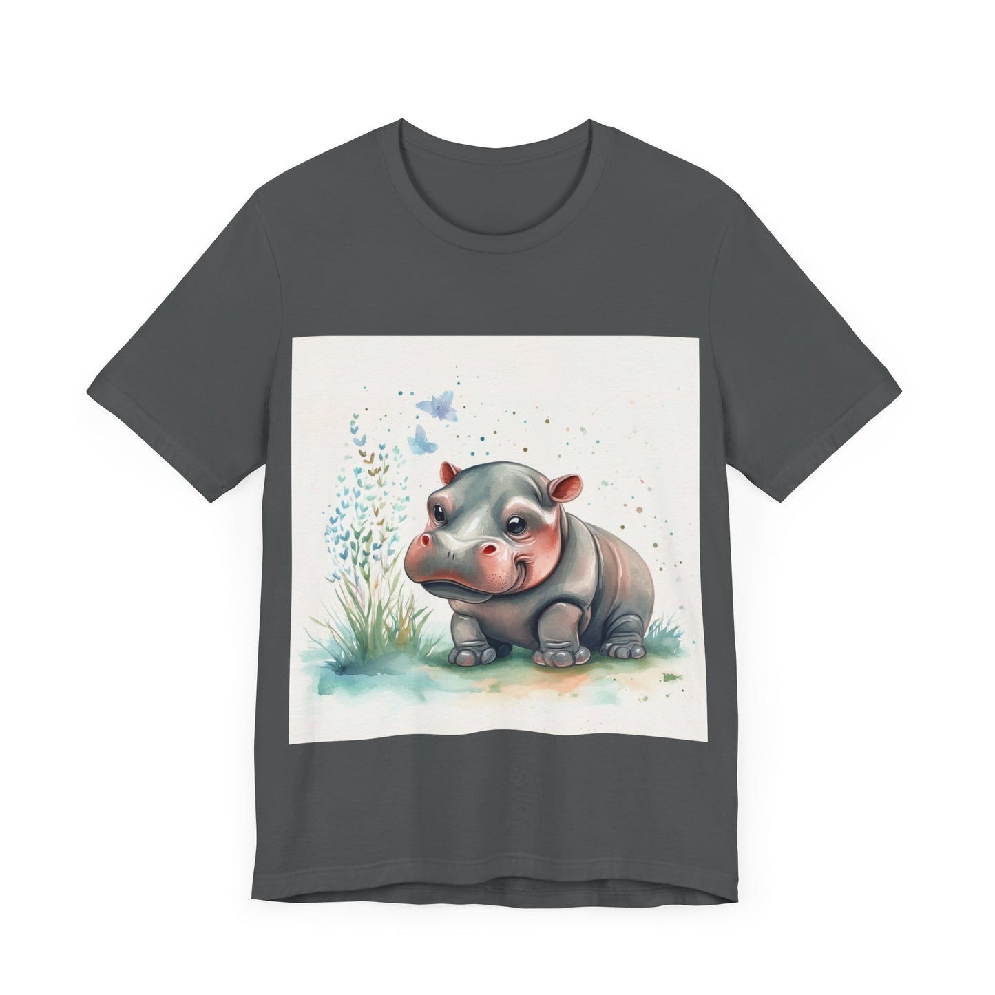 Adorable Hippo Unisex Jersey Short Sleeve Tee