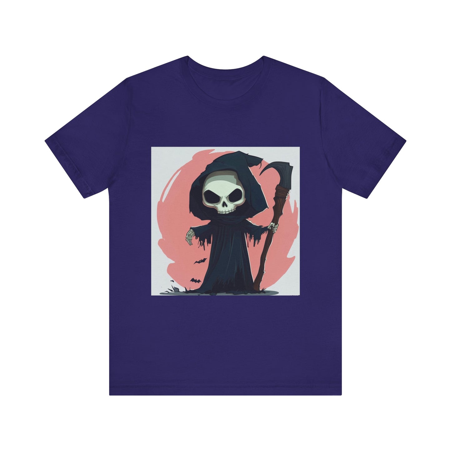 Cute Pink Grim Reaper Unisex Jersey Short Sleeve Tee