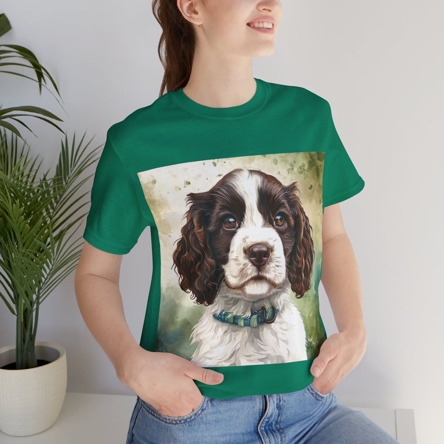 Springer Spaniel Unisex Jersey Short Sleeve Tee