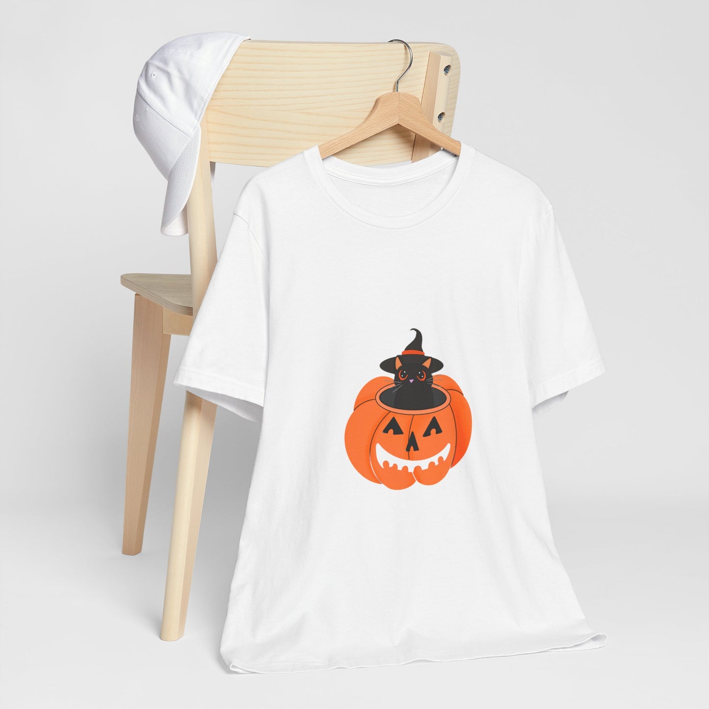 Cute Cat Halloween Unisex Jersey Short Sleeve Tee