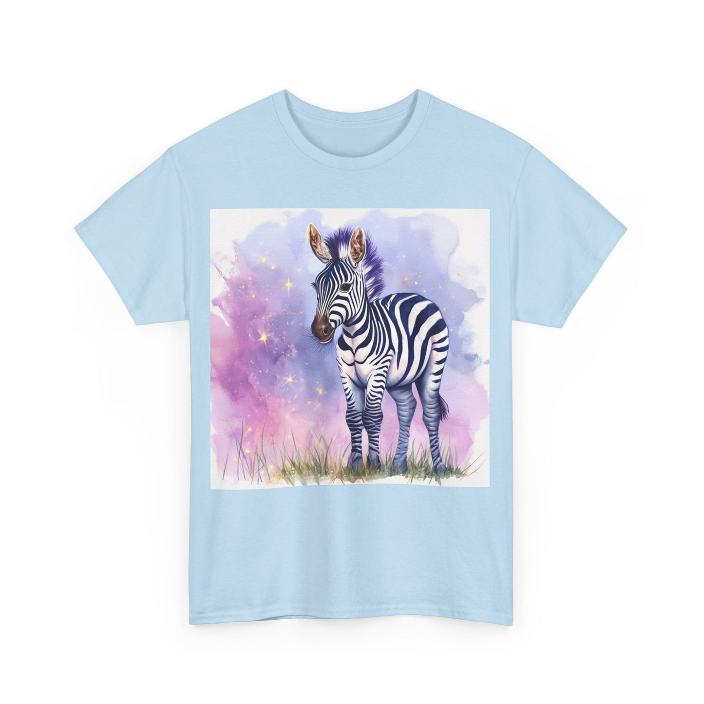 Adorable Zebra Unisex Heavy Cotton Tee