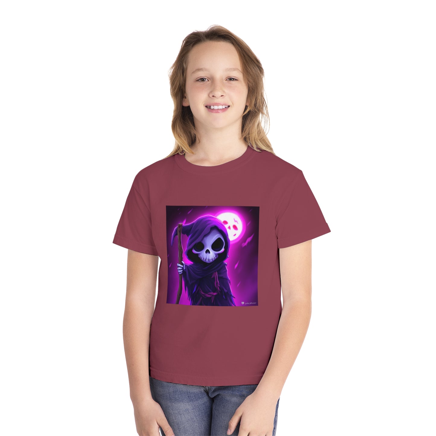 Smiling Moon Grim Reaper Youth Midweight Tee