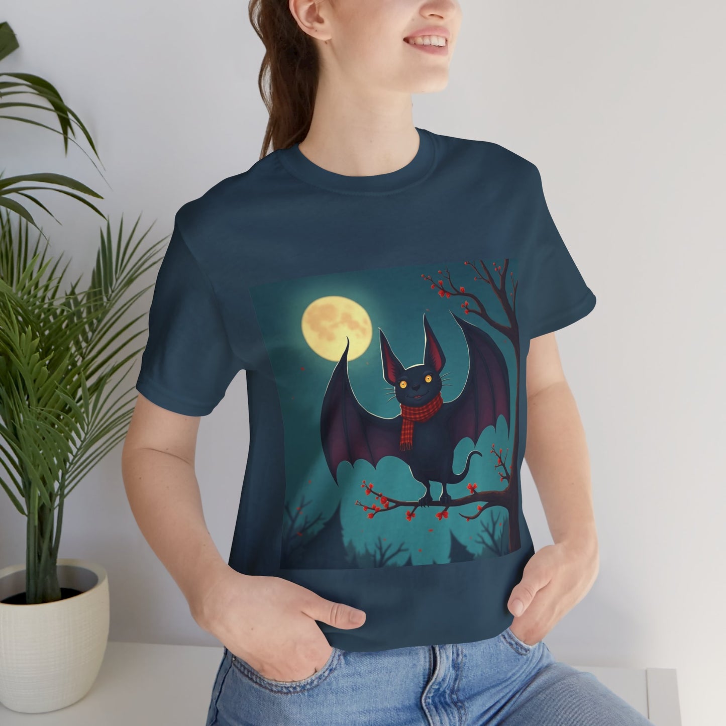 Cute Cold Bat Unisex Jersey Tee