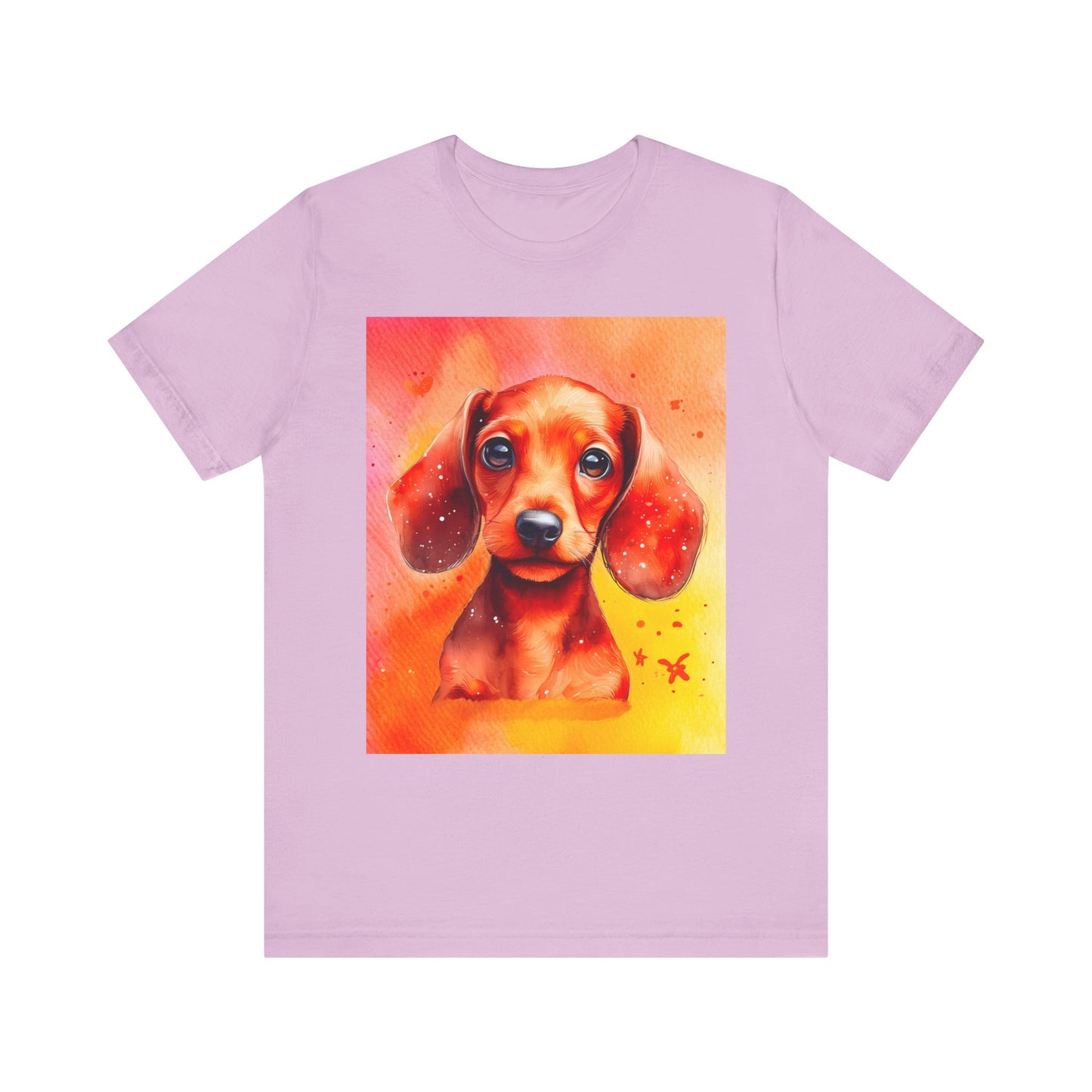 Red Dachshund Unisex Jersey Short Sleeve Tee