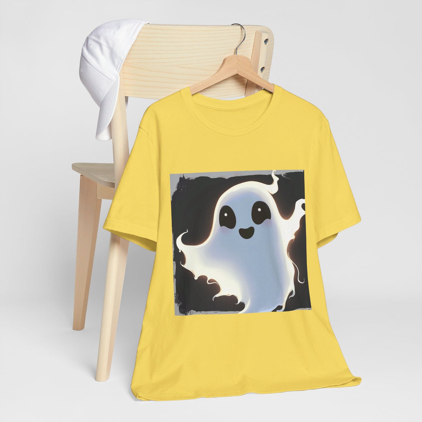 Cute Happy Ghost Unisex Jersey Short Sleeve Tee