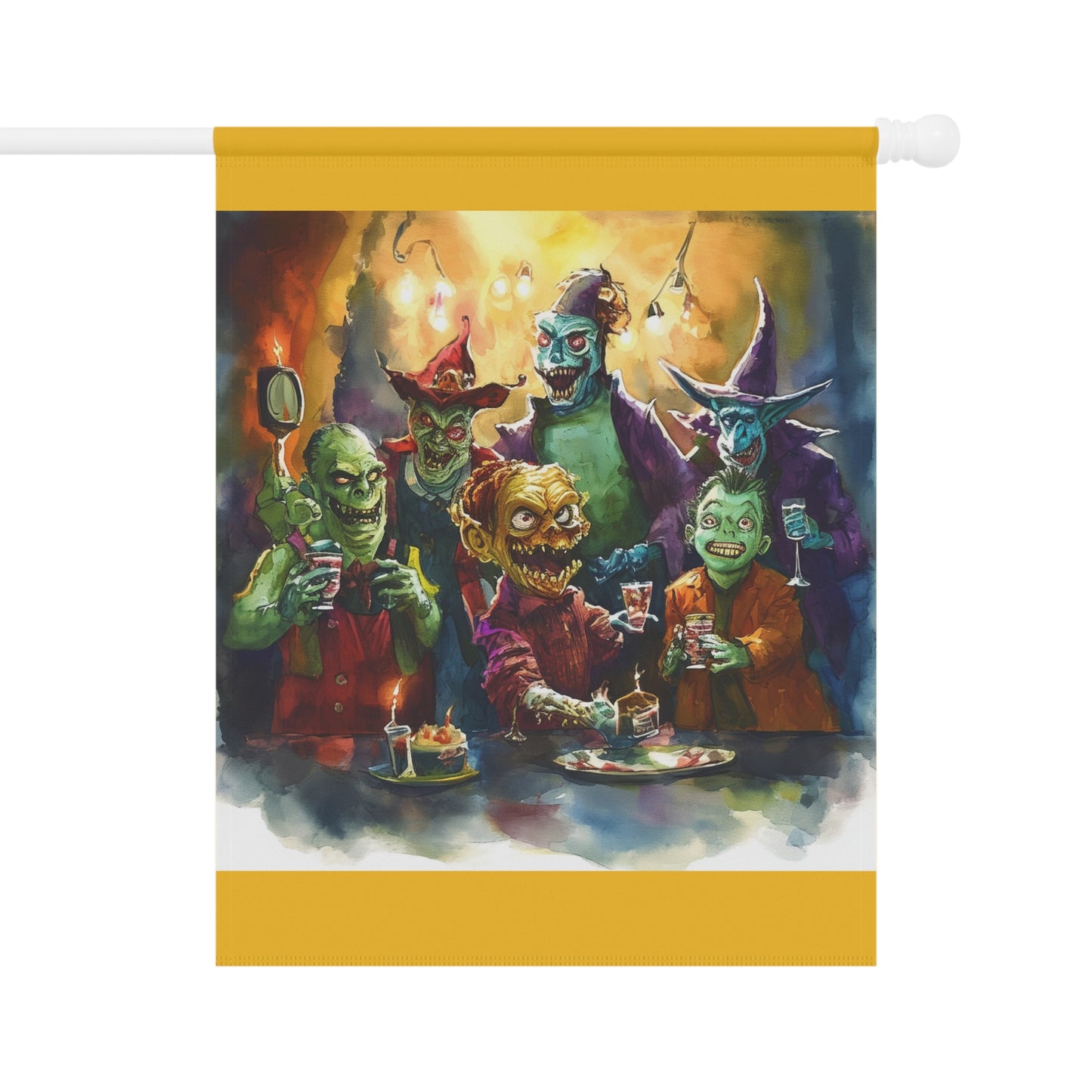 Funny Monsters Garden & House Banner