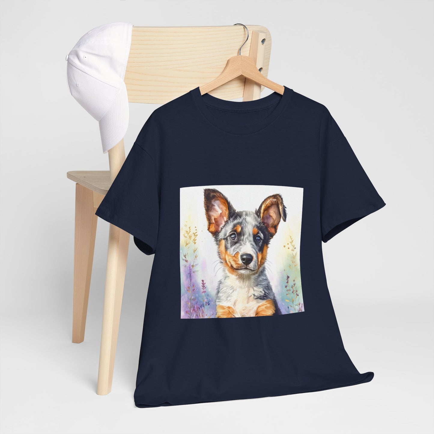 Australian Cattle Dog Puppy Unisex Heavy Cotton Tee