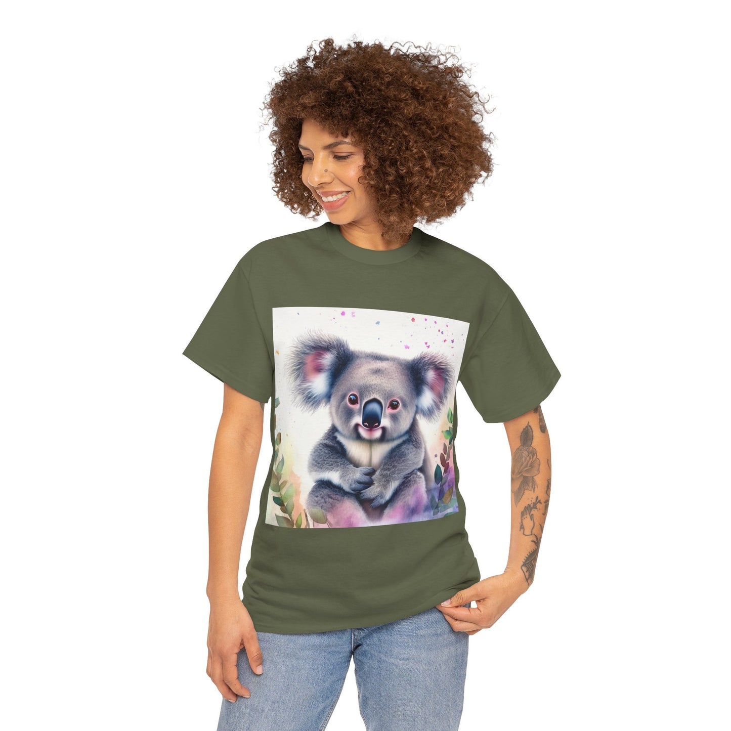 Adorable Baby Koala Unisex Heavy Cotton Tee