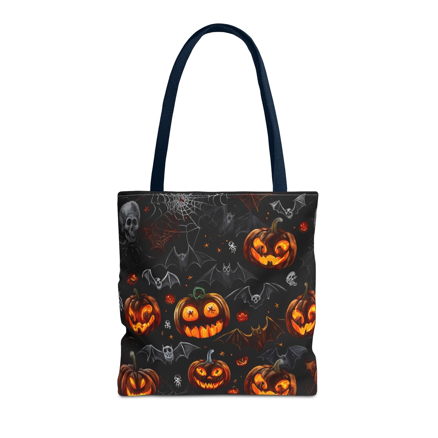 Spooky Pumpkins and Bats Tote Bag (AOP)