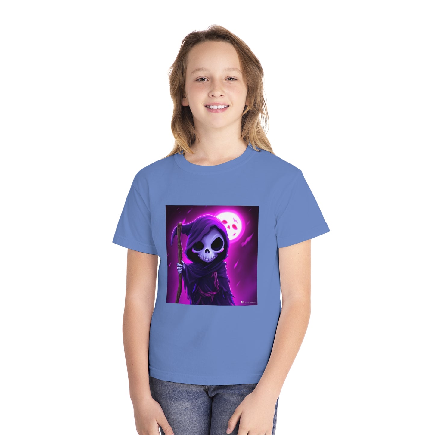 Smiling Moon Grim Reaper Youth Midweight Tee