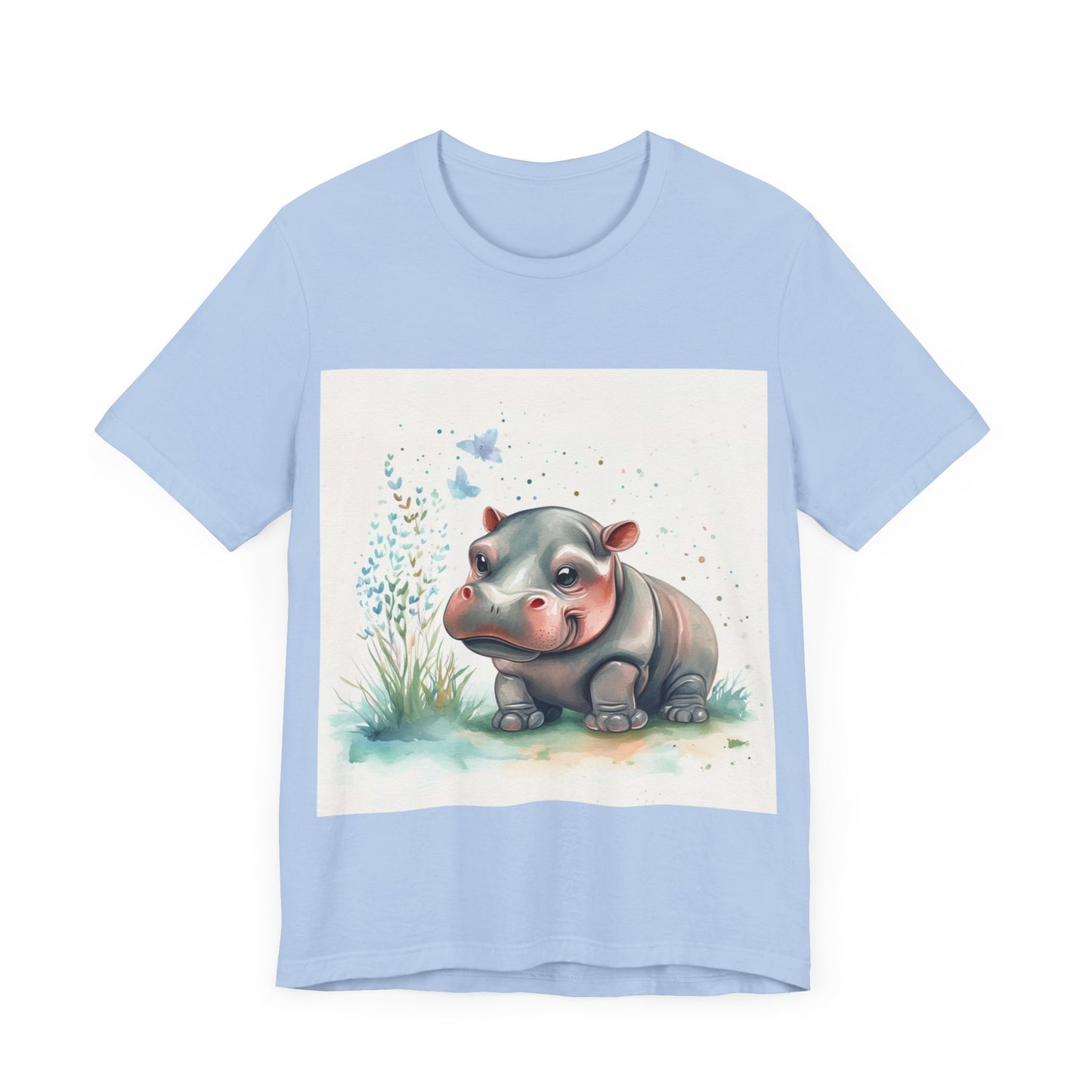 Adorable Hippo Unisex Jersey Short Sleeve Tee