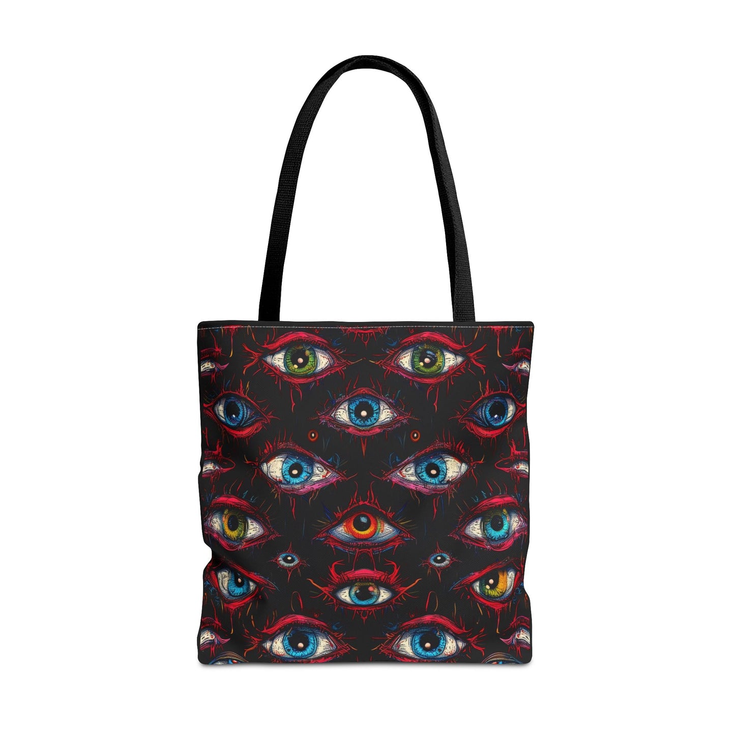 Creepy Eye Pattern Tote Bag (AOP)