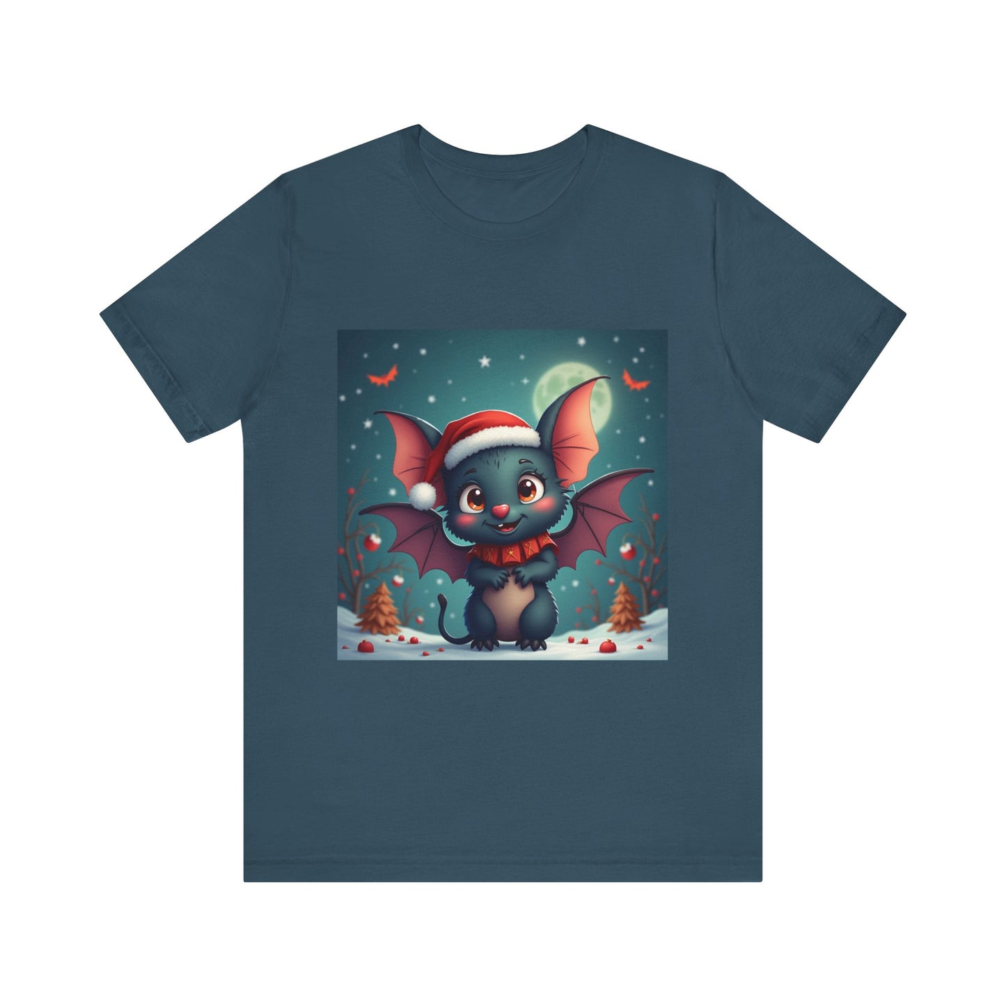 Cartoon Festive Bat Unisex Jersey Tee