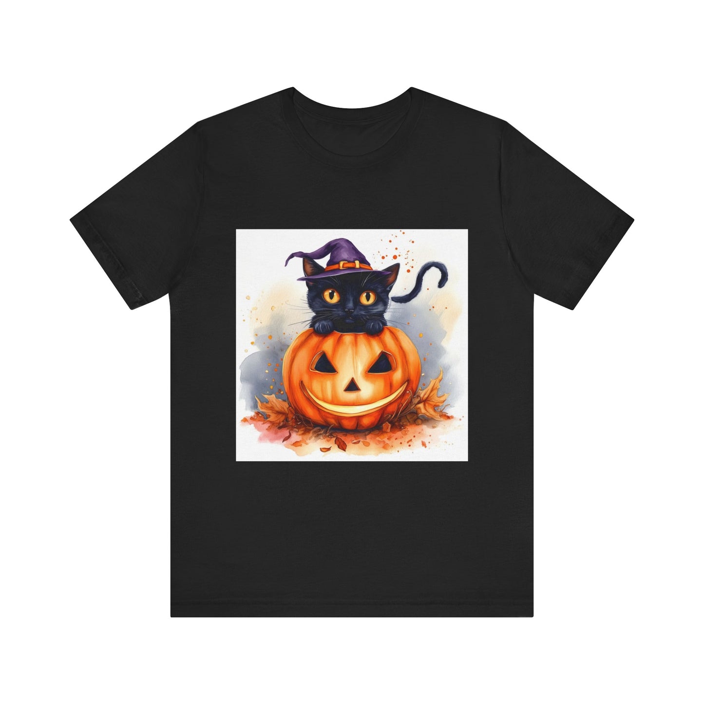 Halloween Cat Unisex Jersey Short Sleeve Tee