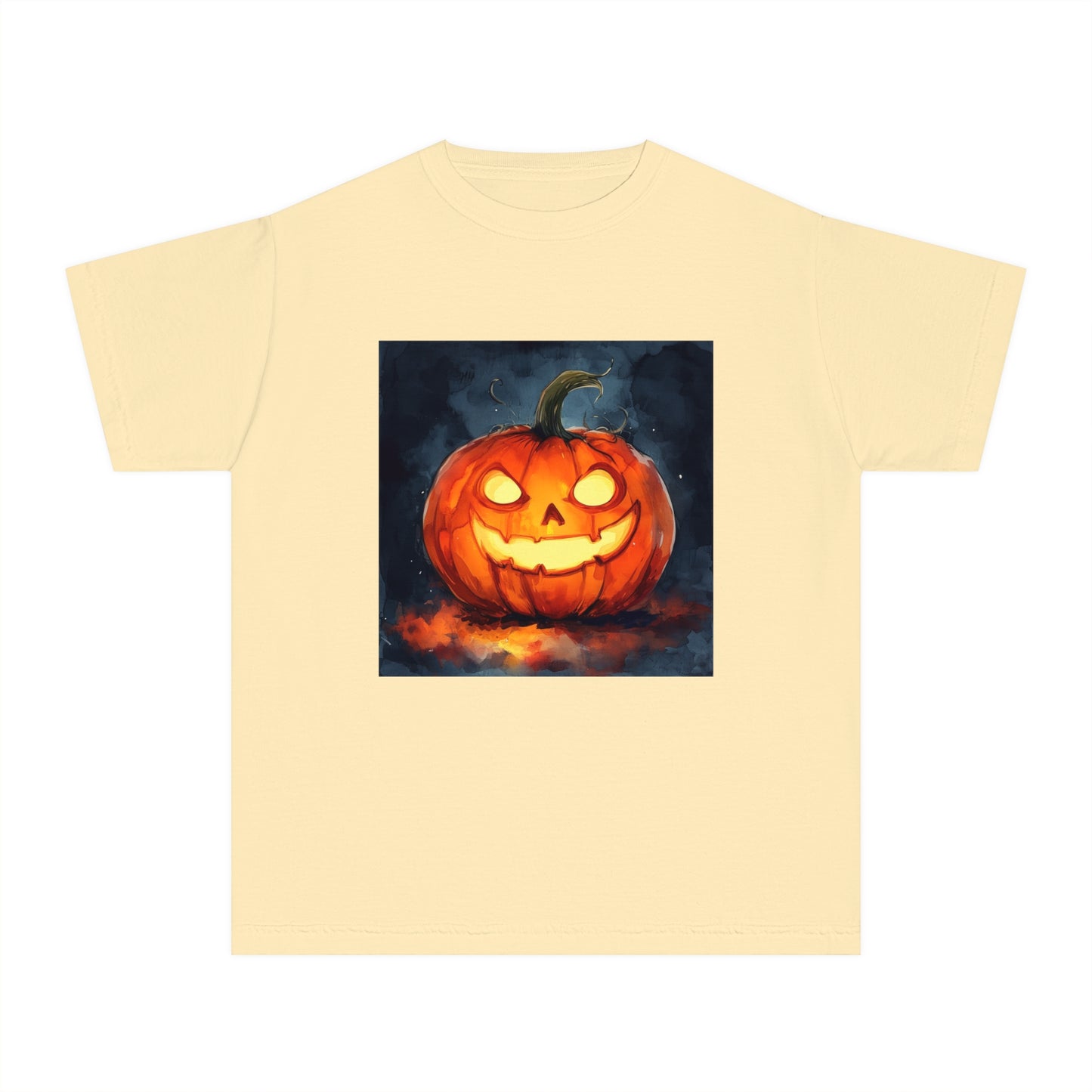 Cute Creepy Jack o' Lantern Youth Midweight Tee