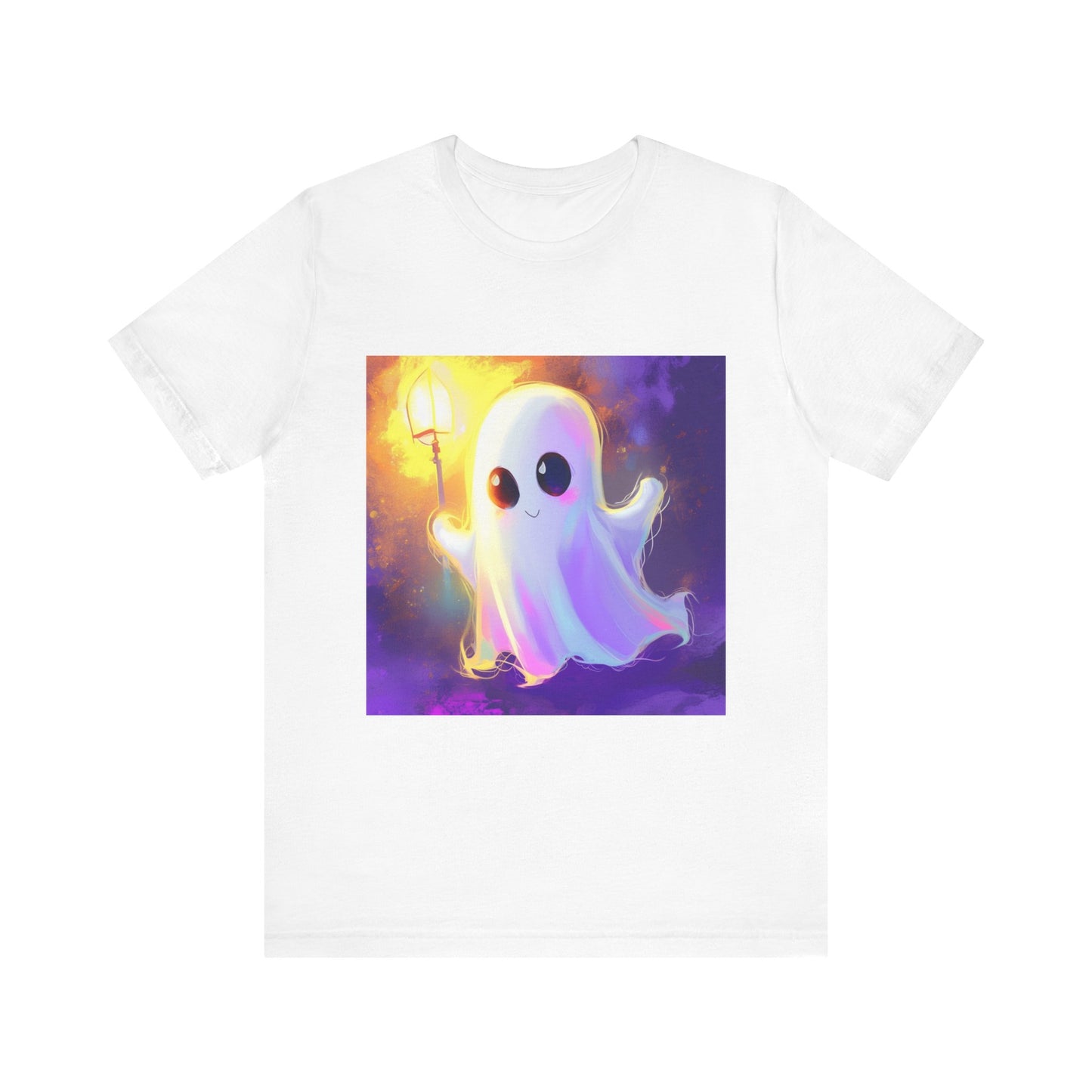 Cute Cartoon Ghost Unisex Jersey Short Sleeve Tee