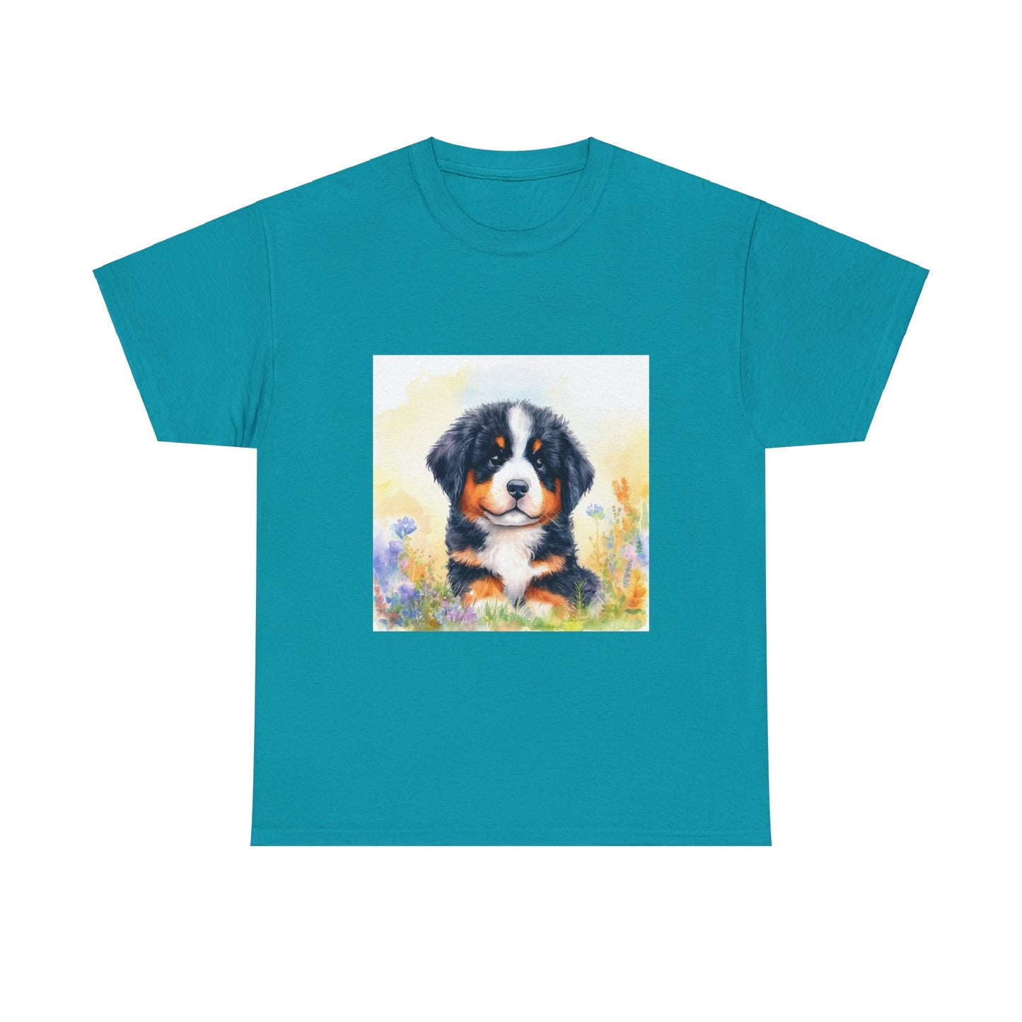 Bernese Mountain Dog Puppy Unisex Heavy Cotton Tee