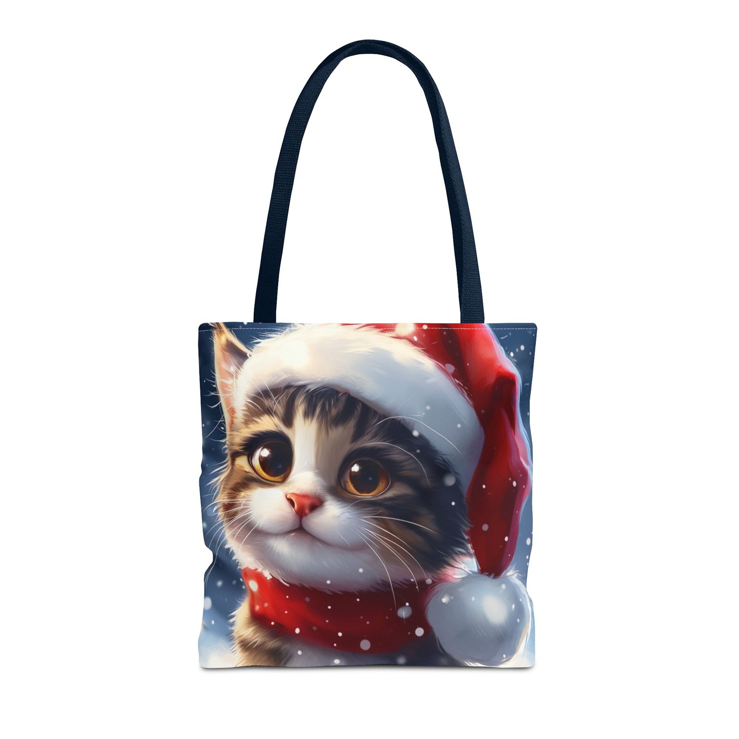 Cute Holiday Cat Tote Bag (AOP)