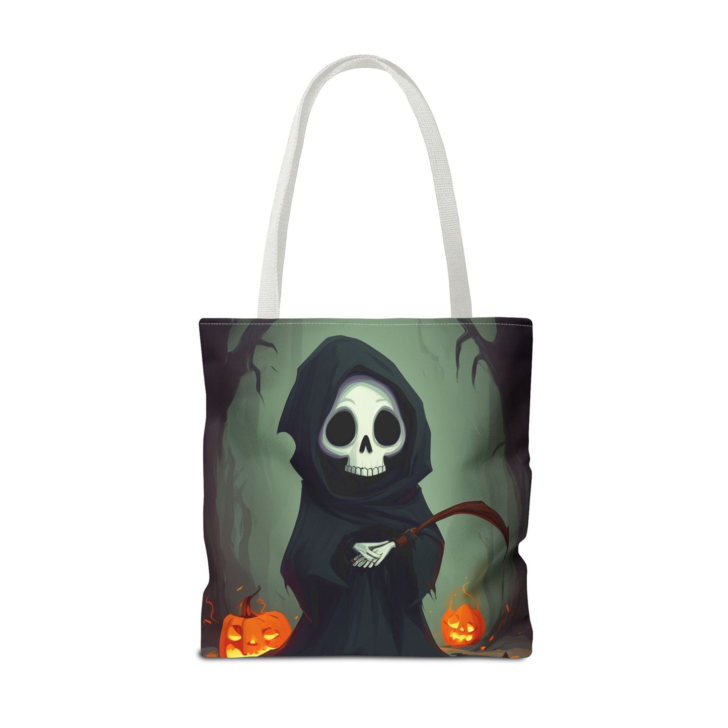 Spooky Forest Grim Reaper Tote Bag (AOP)