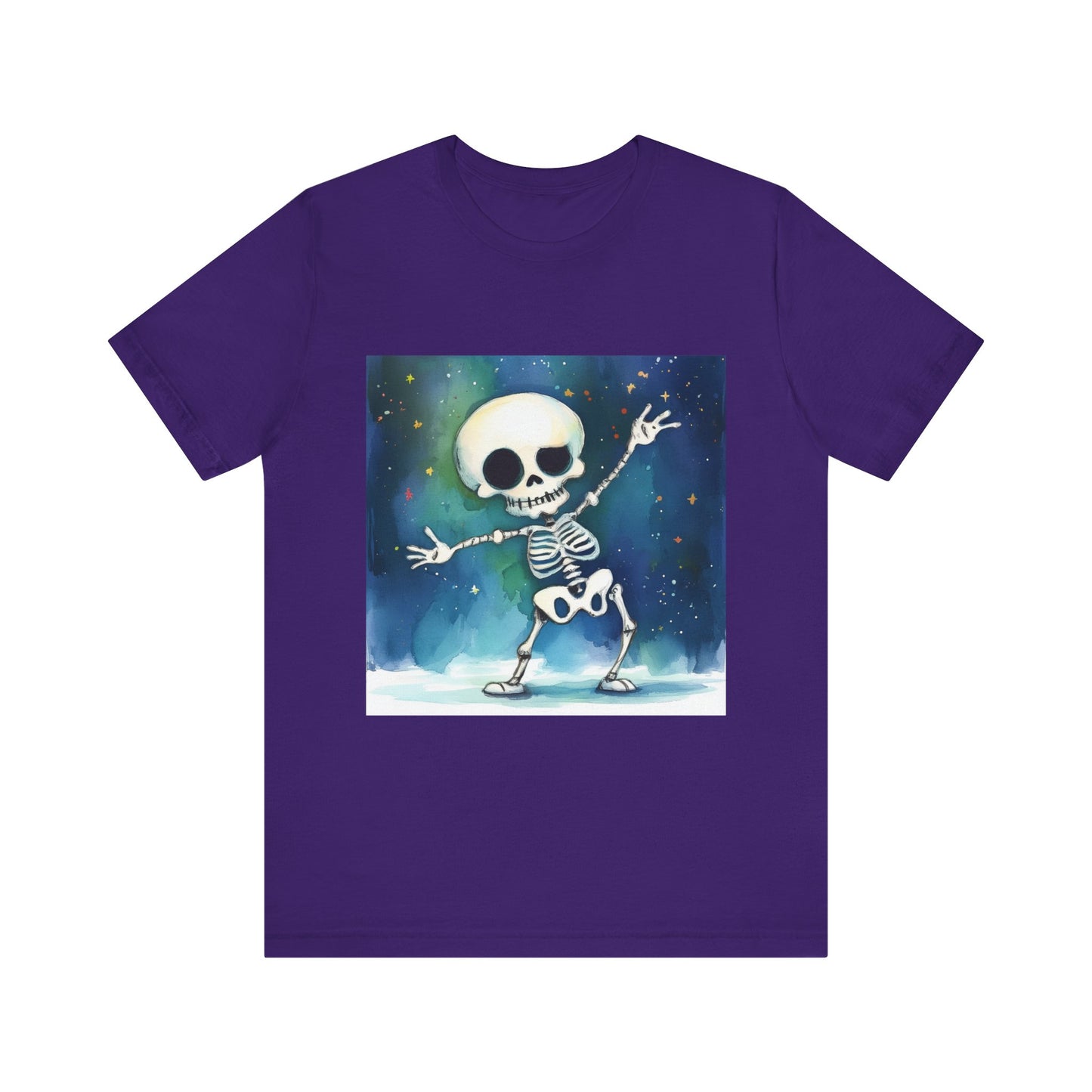 Cute Dancing Skeleton Unisex Jersey Short Sleeve Tee