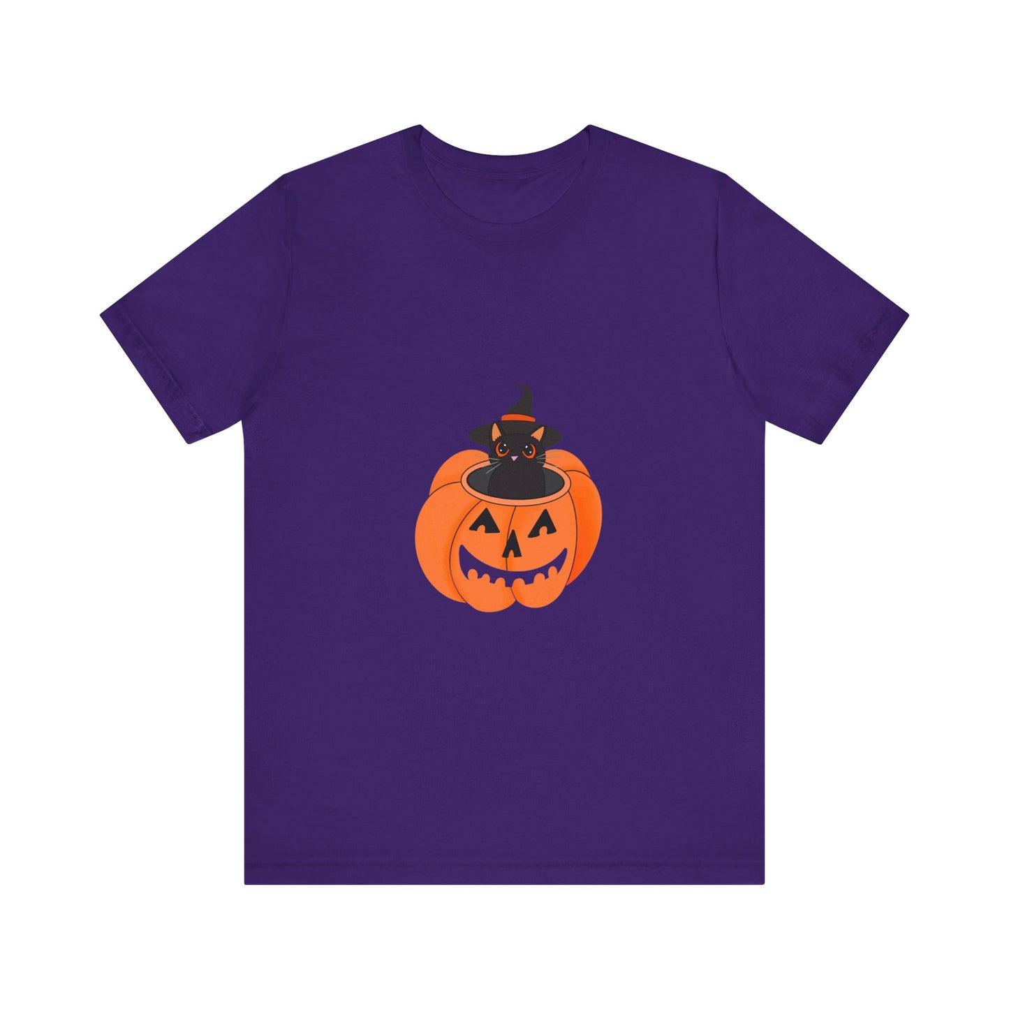 Cute Cat Halloween Unisex Jersey Short Sleeve Tee