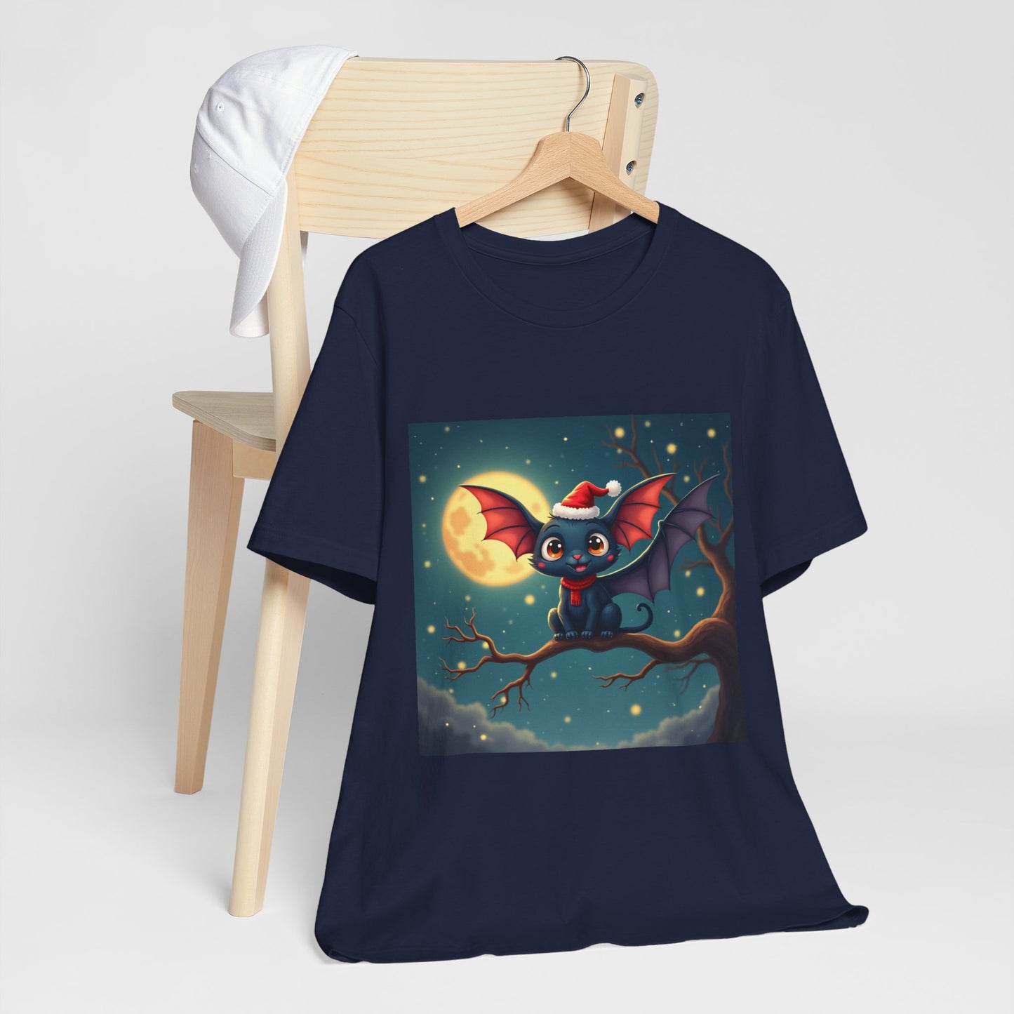 Adorable Festive Winter Bat Unisex Jersey Tee