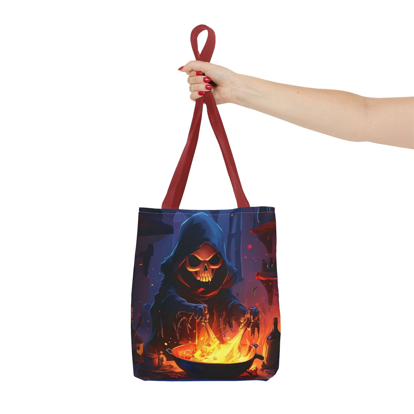 Dark Grim Reaper Cooking Tote Bag (AOP)