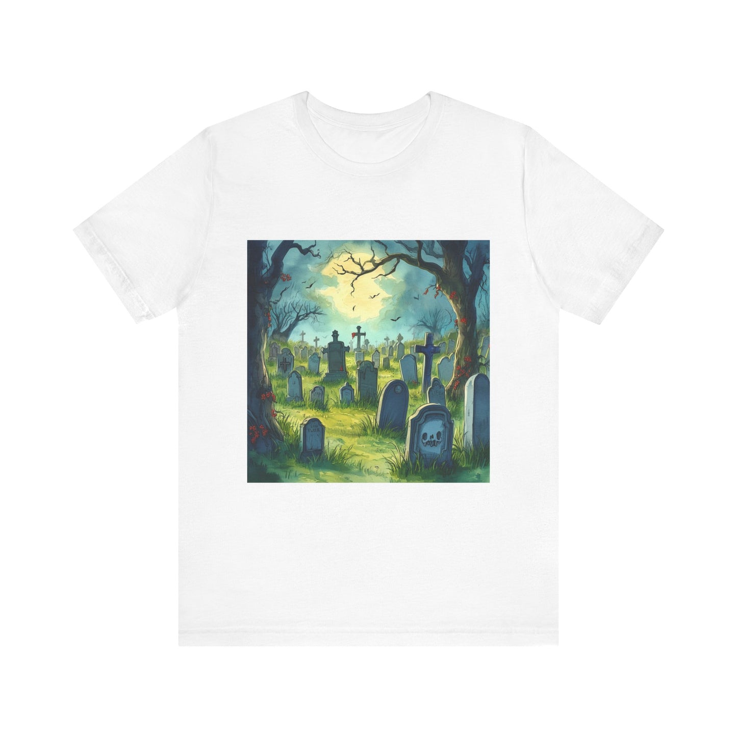 Comic Graveyard Unisex Jersey Short Sleeve Tee