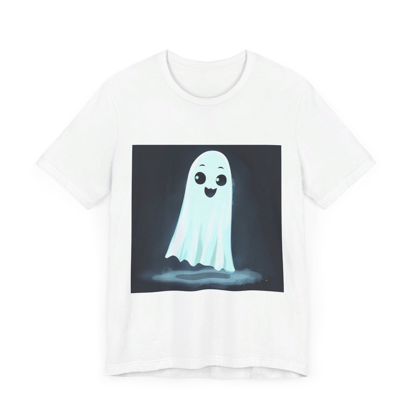 Cute Haunting Ghost Unisex Jersey Short Sleeve Tee