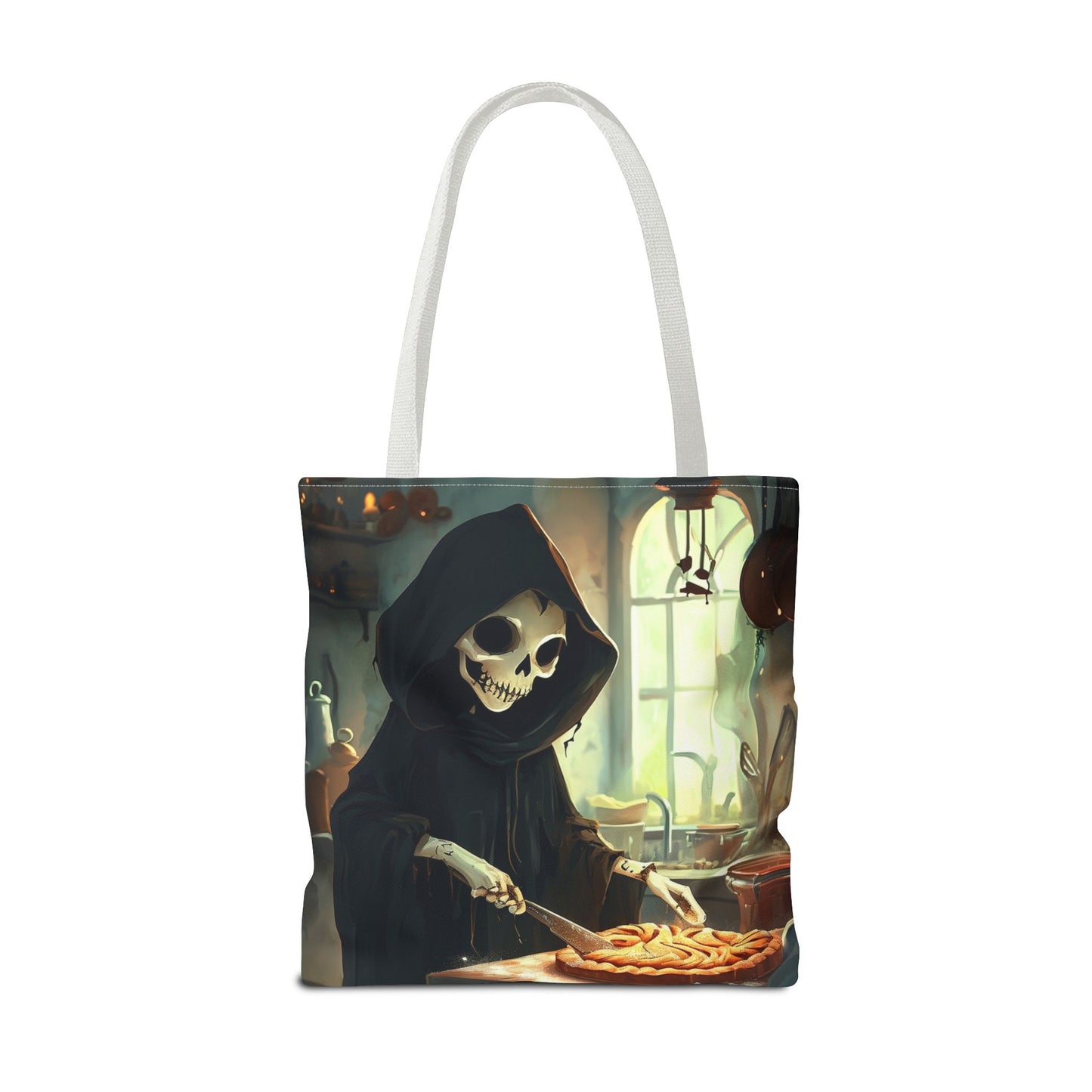 Grim Reaper Baking Pie Tote Bag (AOP)