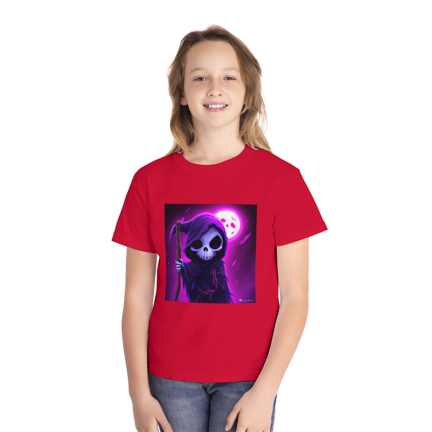 Smiling Moon Grim Reaper Youth Midweight Tee