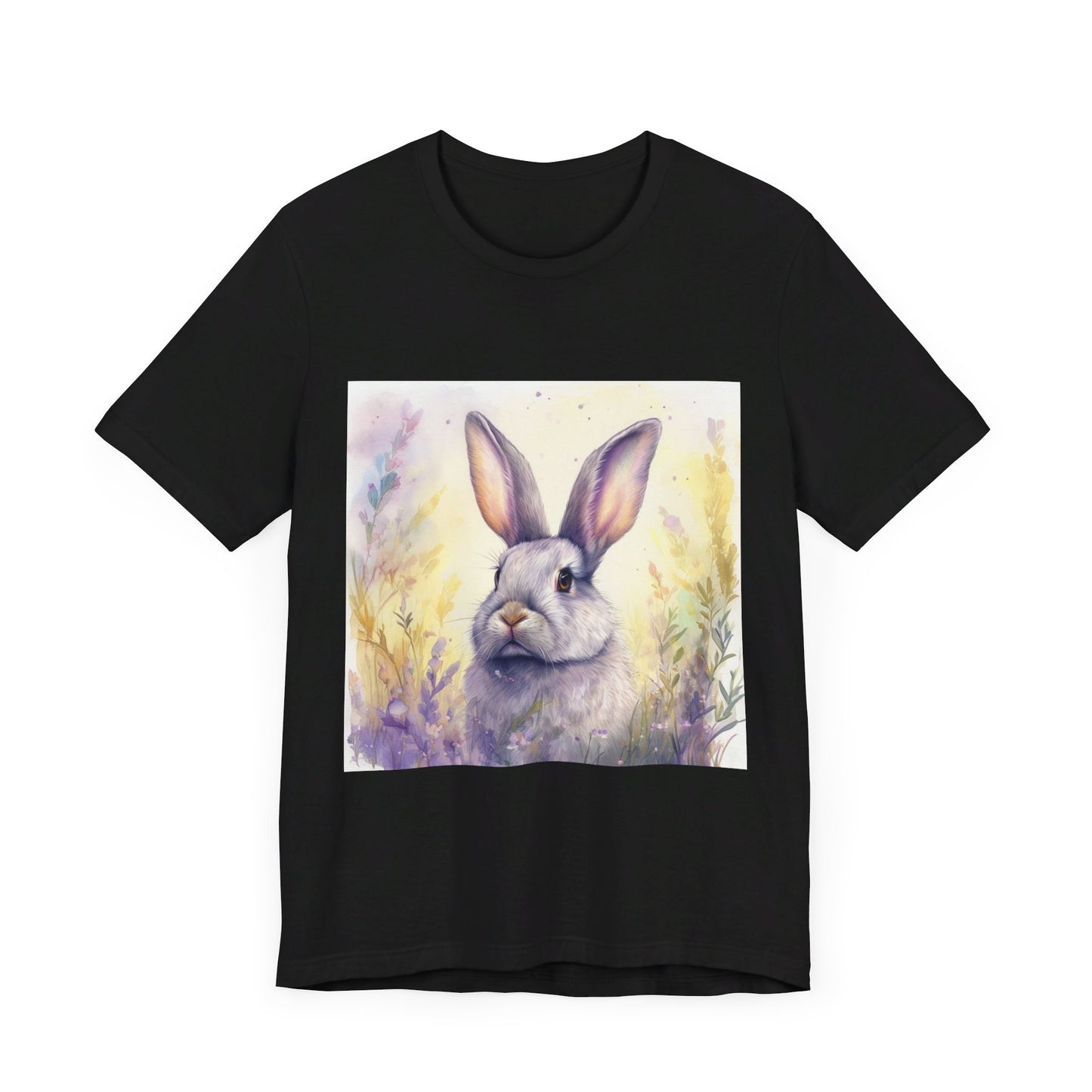 Realistic Cute Bunny Unisex Jersey Short Sleeve Tee