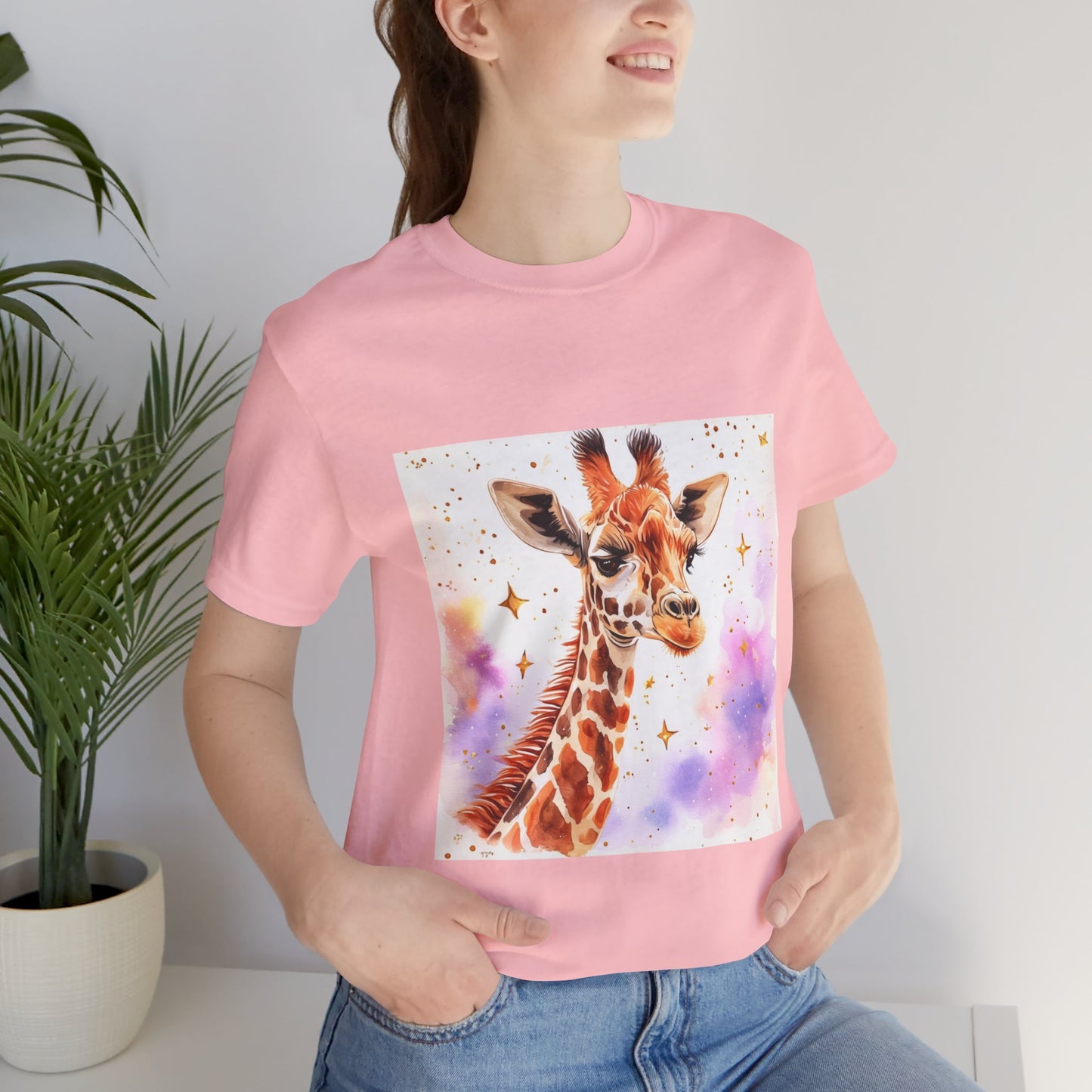 Cute Giraffe Unisex Jersey Short Sleeve Tee