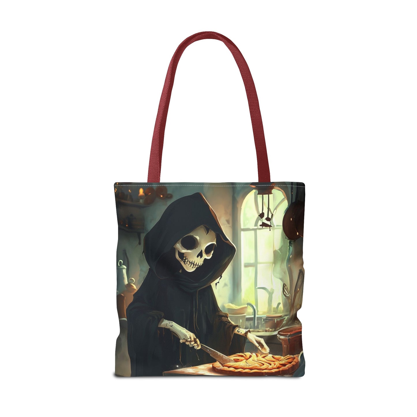 Grim Reaper Baking Pie Tote Bag (AOP)