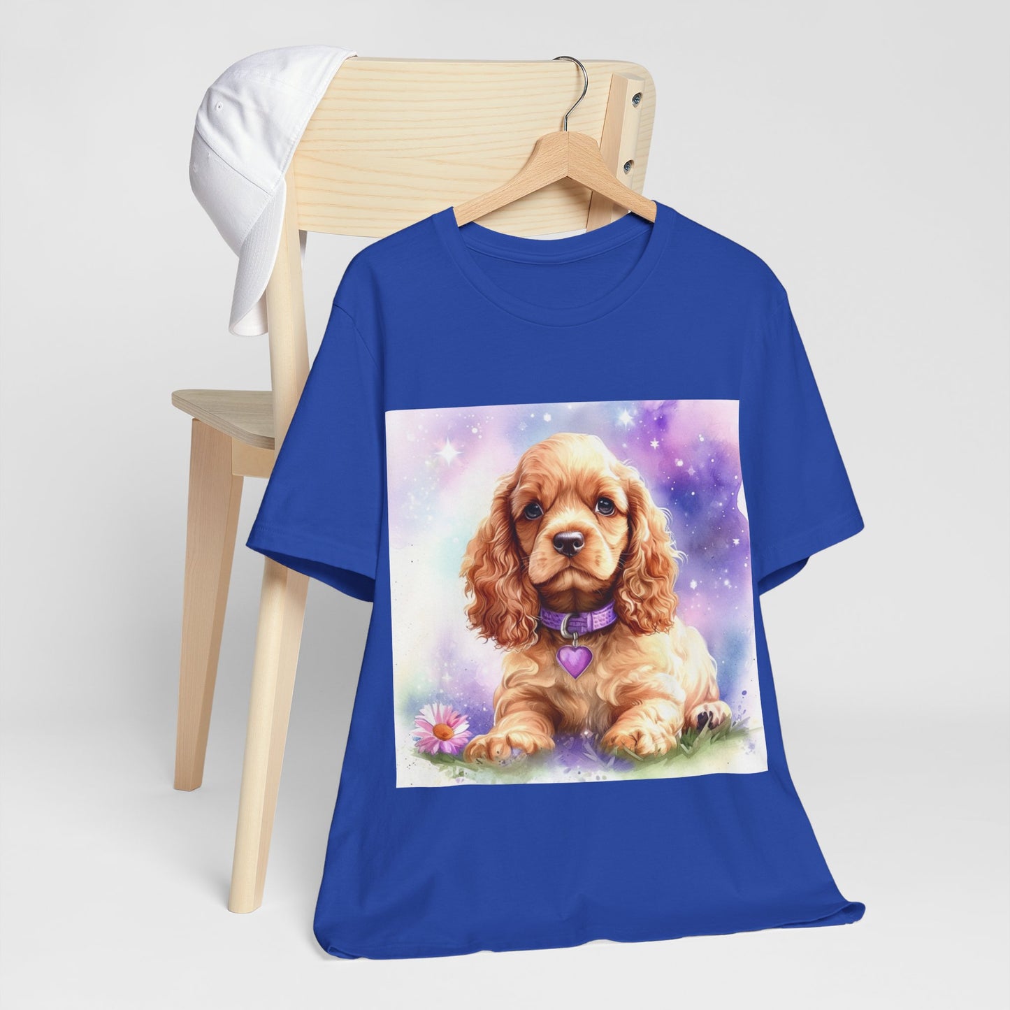 Cute Cocker Spaniel Unisex Jersey Short Sleeve Tee