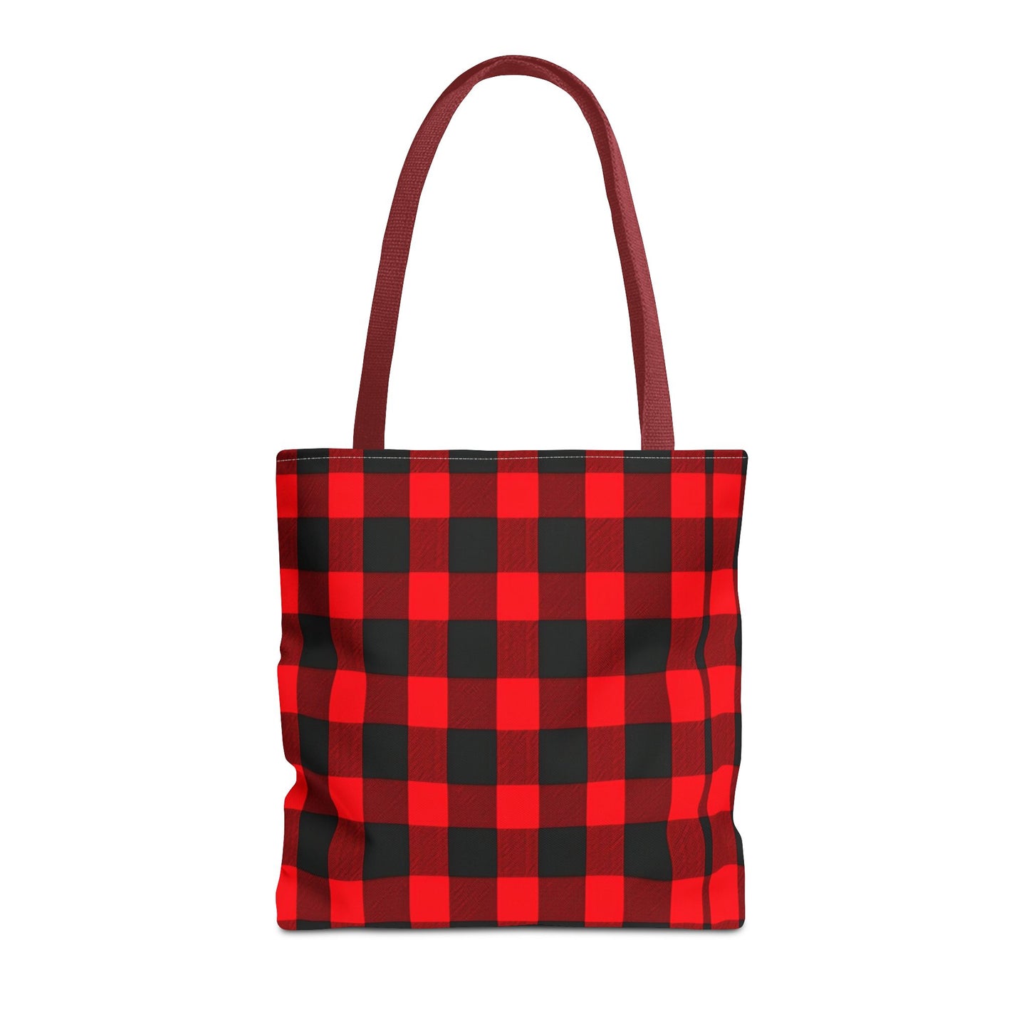 Red and Black Plaid Tote Bag (AOP)