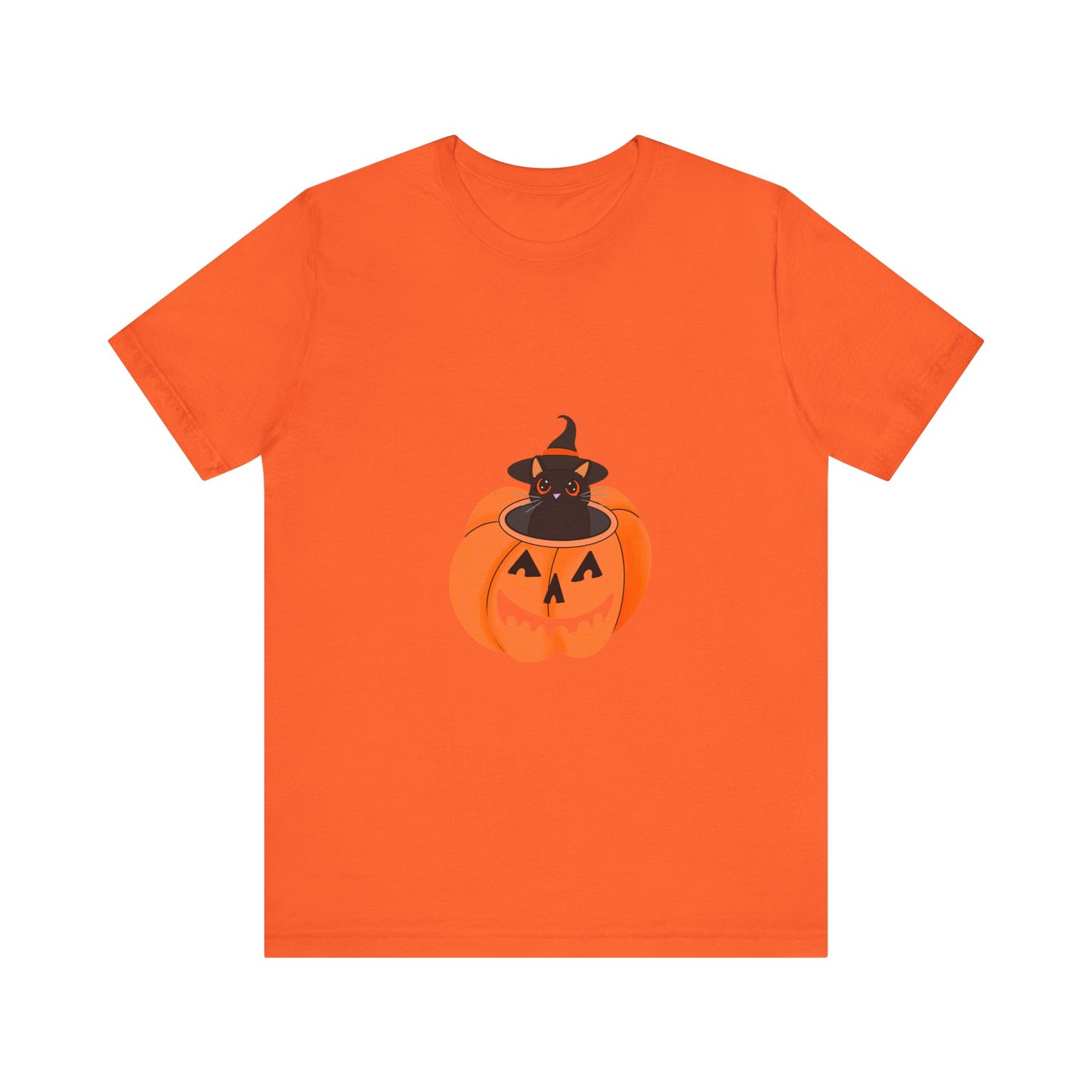 Cute Cat Halloween Unisex Jersey Short Sleeve Tee