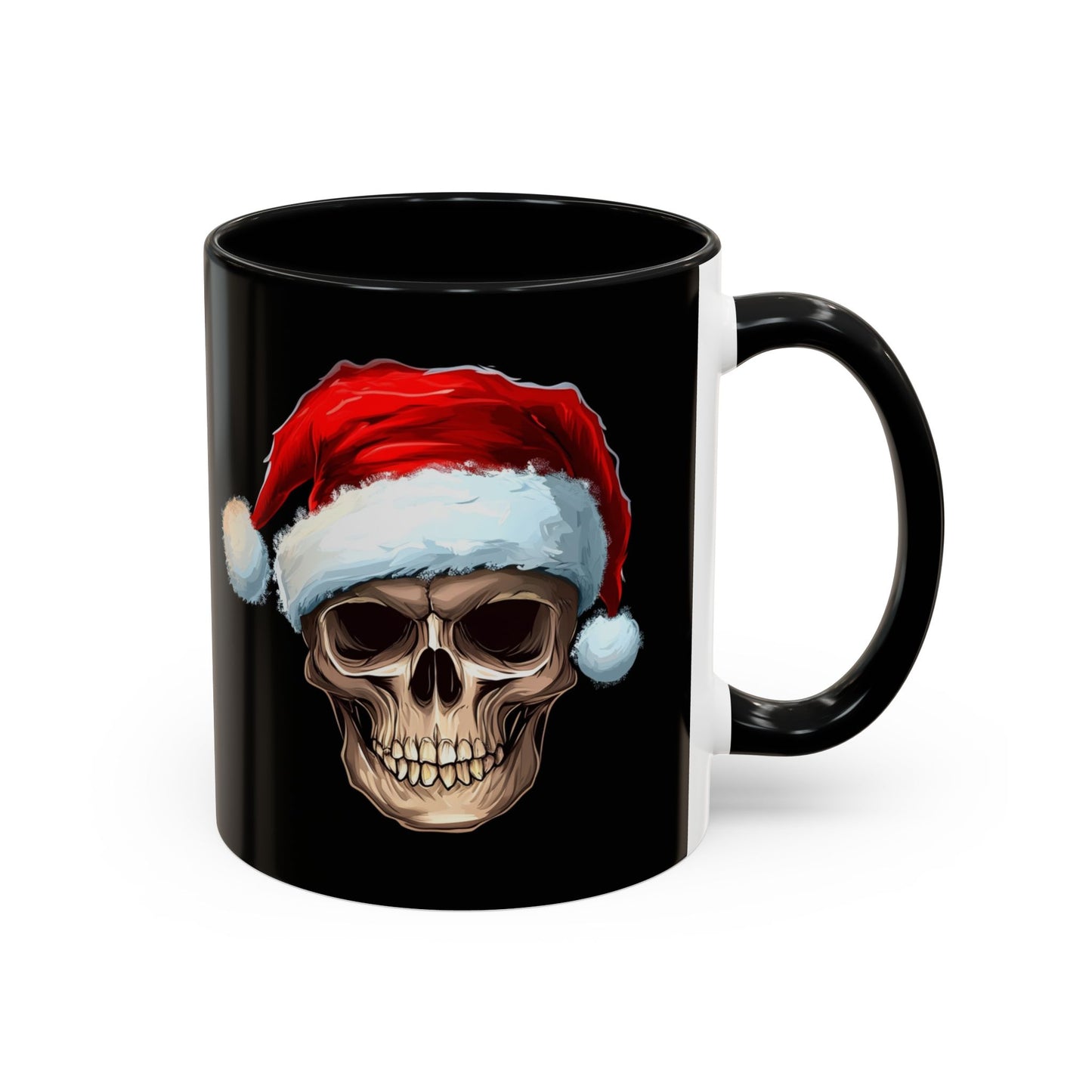 Gothic Christmas Skull Mug Accent Coffee Mug (11, 15oz)