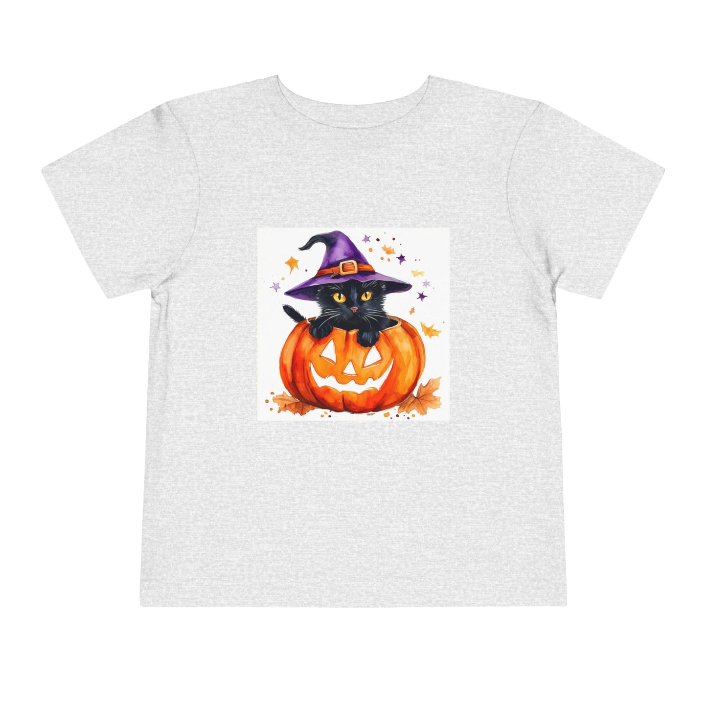 Cute Halloween Cat Toddler Short Sleeve Tee