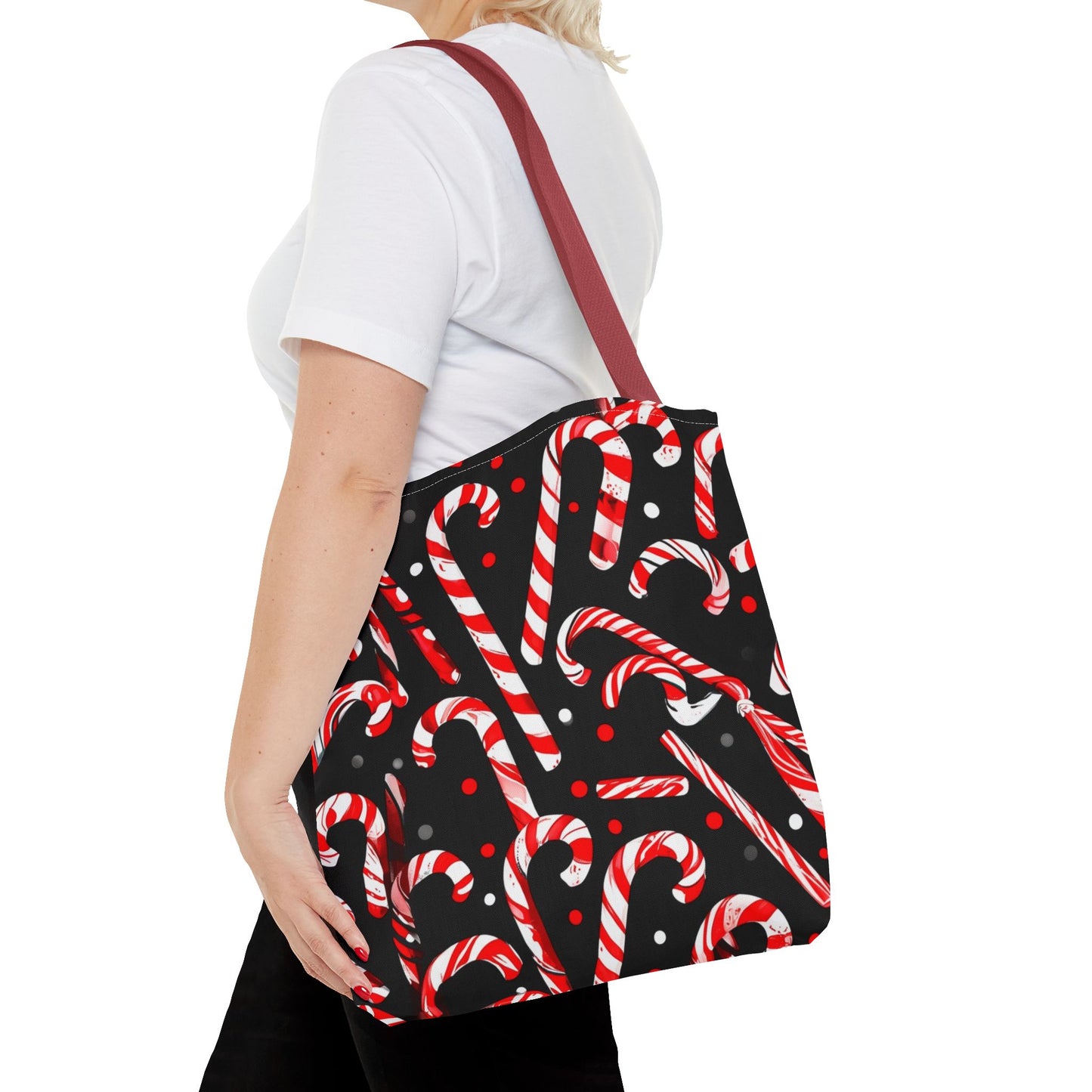 Cute Candy Canes Tote Bag (AOP)