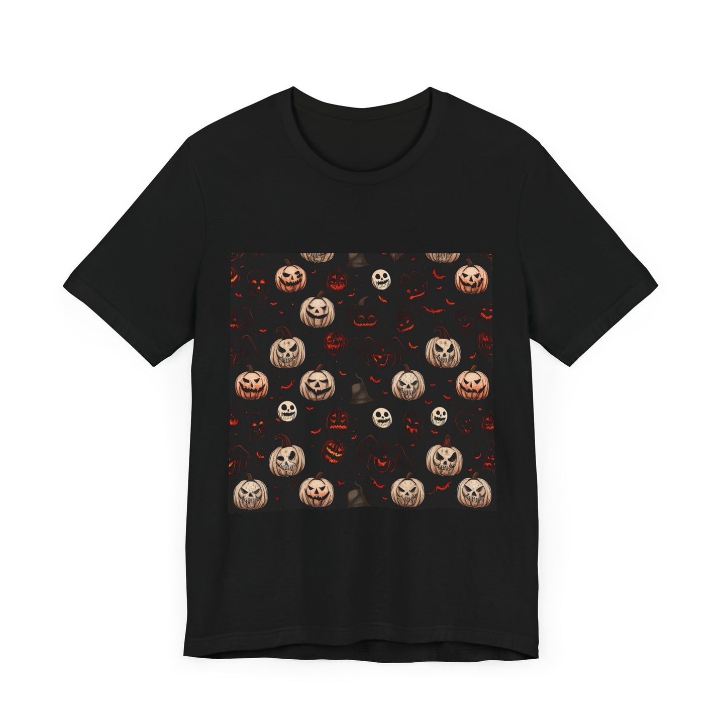 Spooky Halloween Pattern Unisex Jersey Short Sleeve Tee