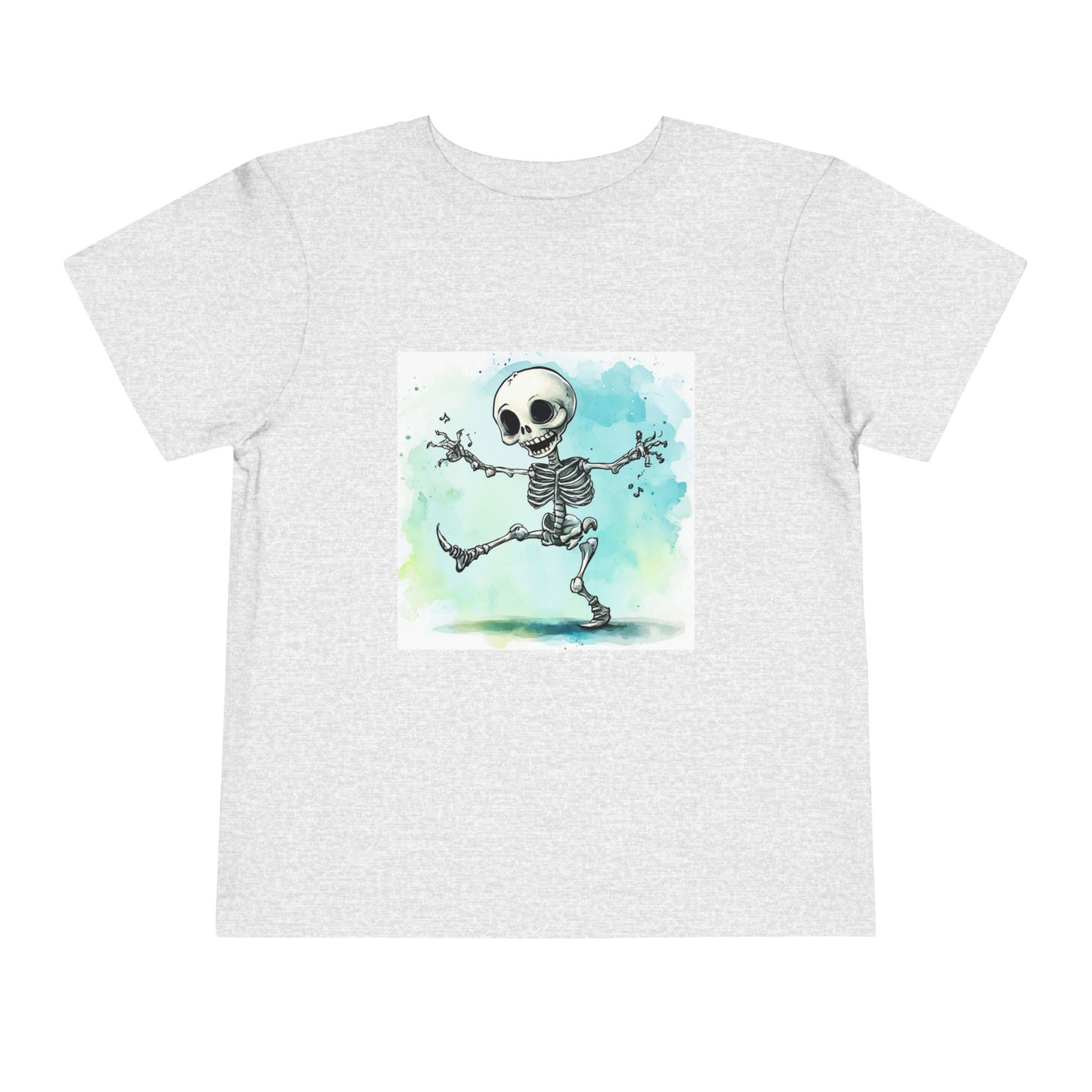 Cute Happy Skeleton Toddler Short Sleeve Tee