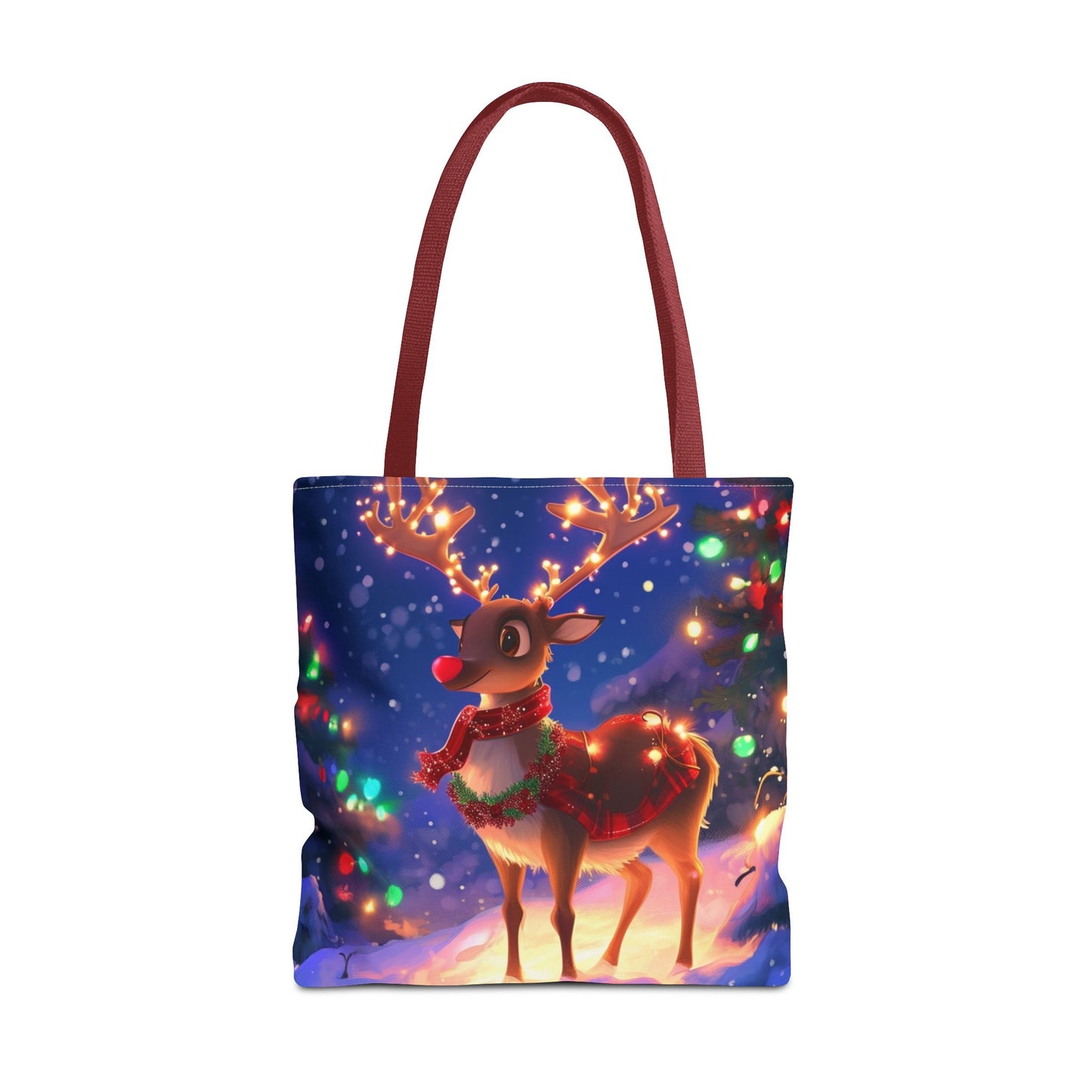 Red Nose Reindeer Tote Bag (AOP)